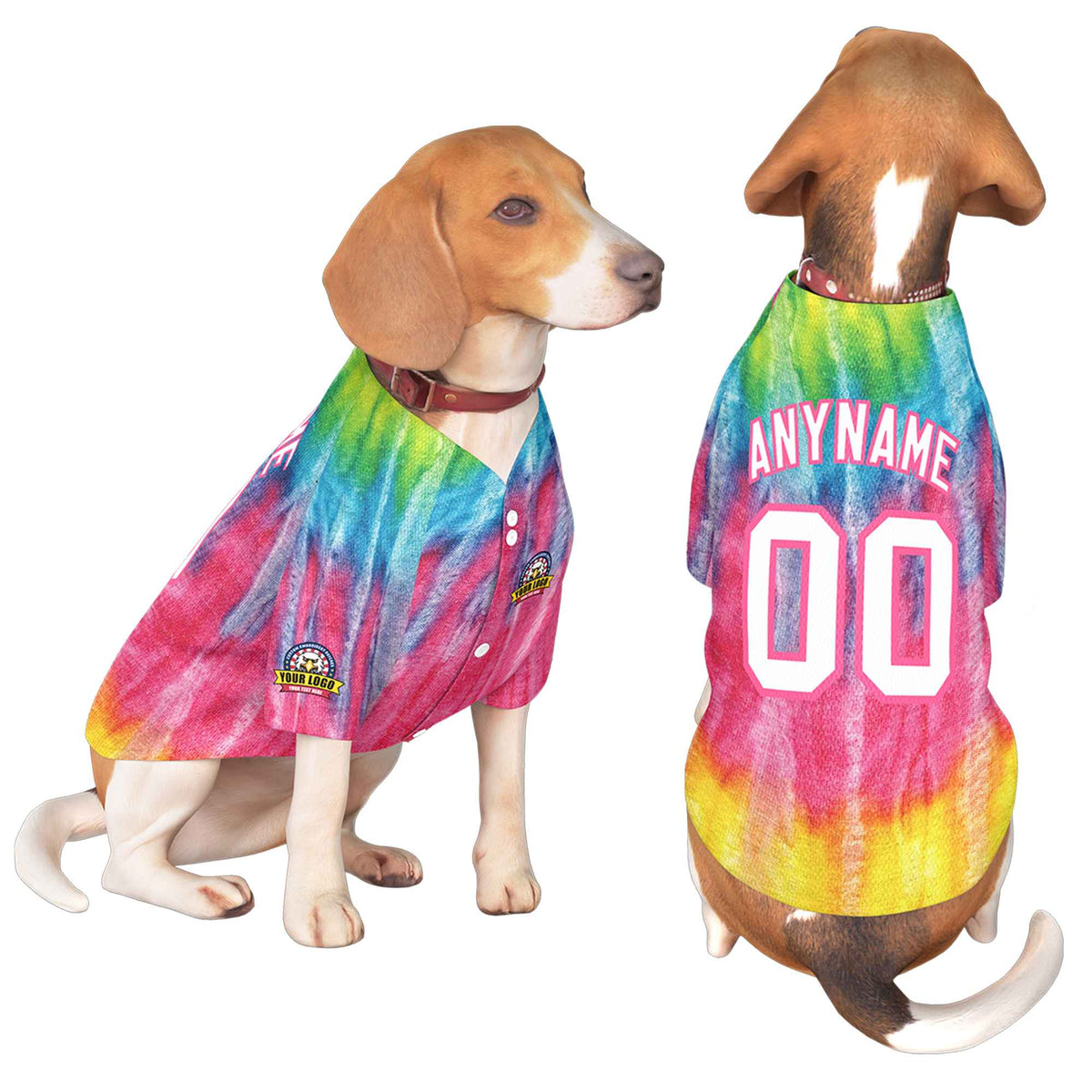 Custom White Pink Graffiti Pattern Dog Jersey |KXKSHOP