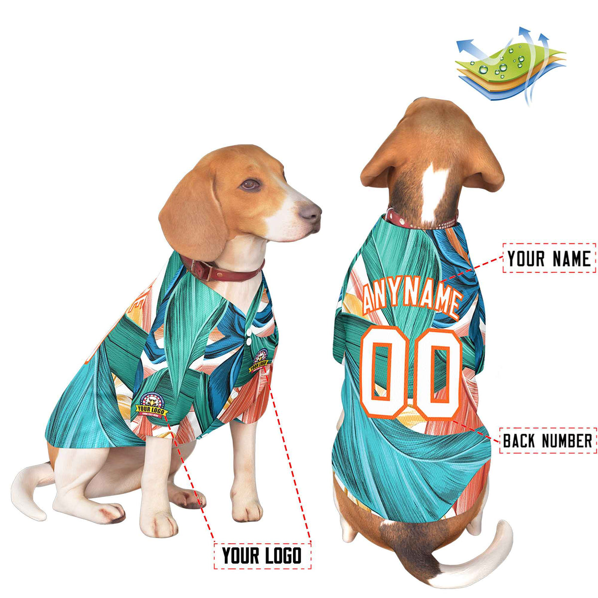 Custom Black Kelly Green Classic Style Dog Jersey |KXKSHOP