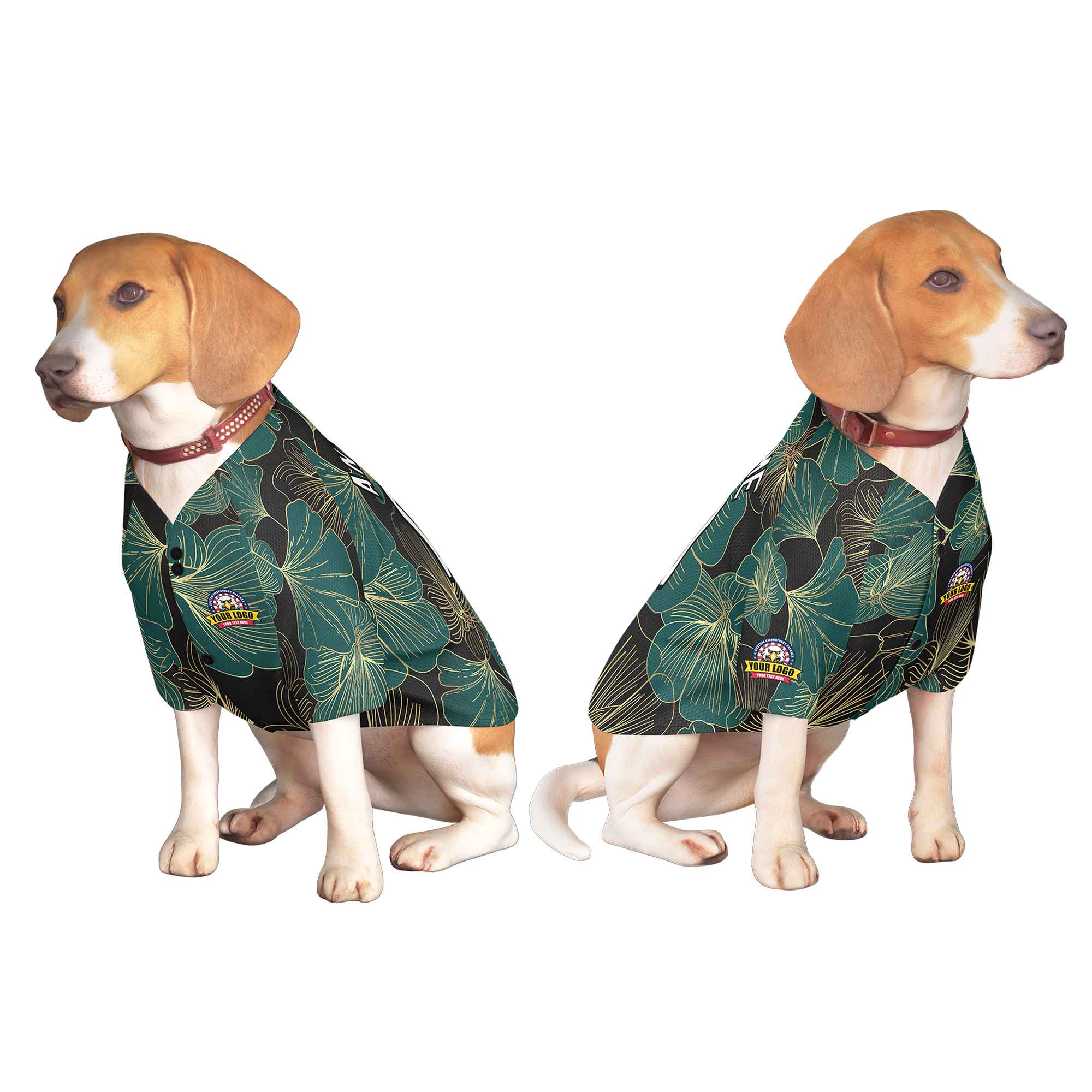 Custom Black Kelly Green Classic Style Dog Jersey |KXKSHOP