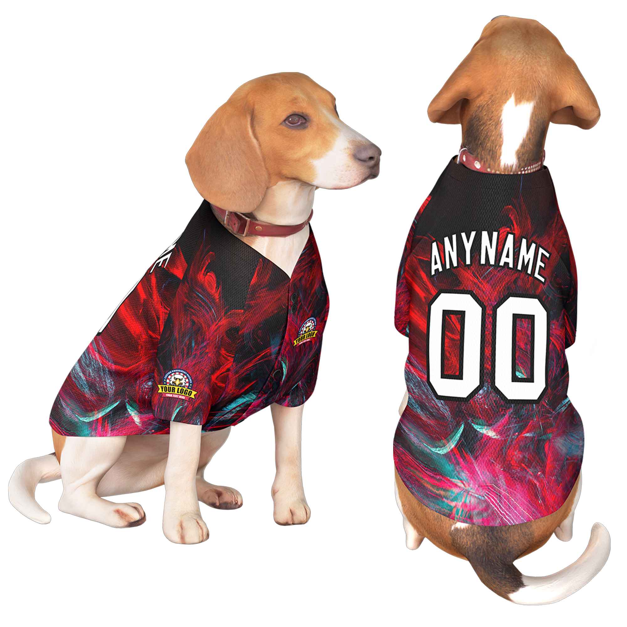 Custom White Black Graffiti Pattern Dog Jersey |KXKSHOP