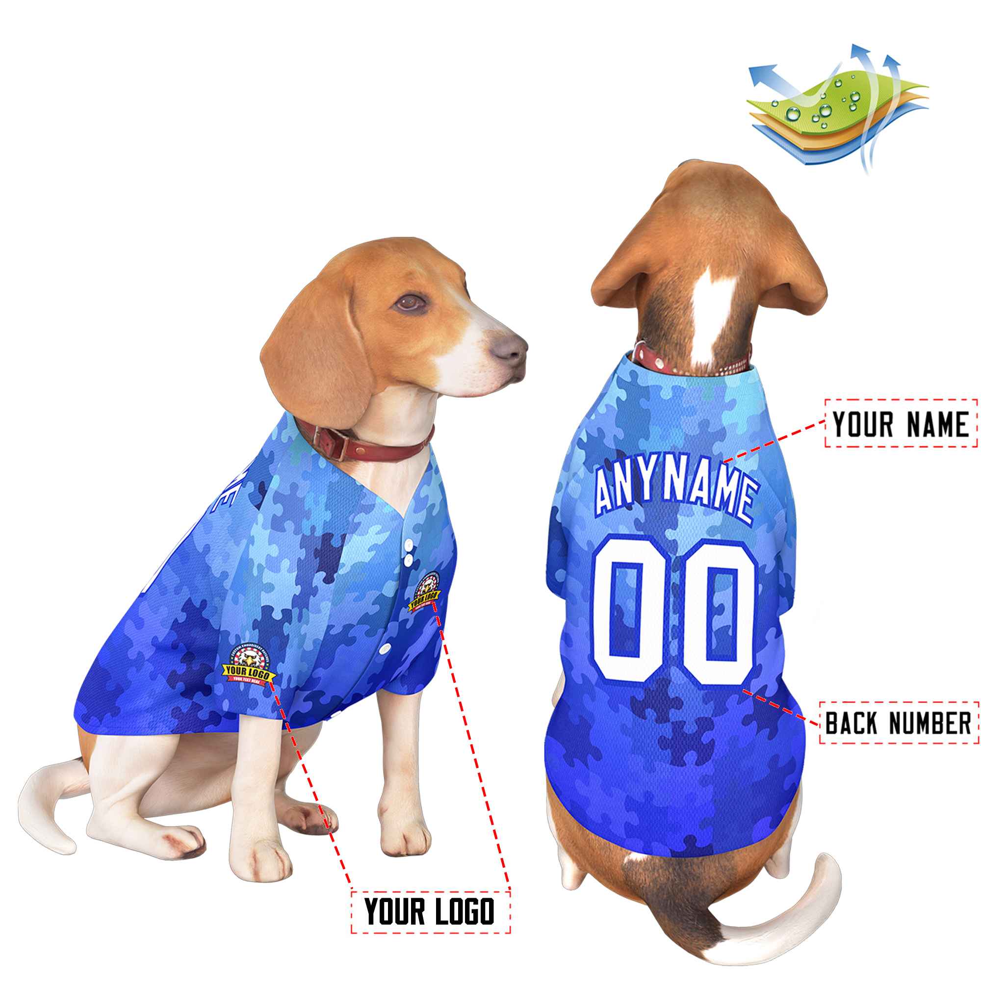 Custom Black Kelly Green Classic Style Dog Jersey |KXKSHOP