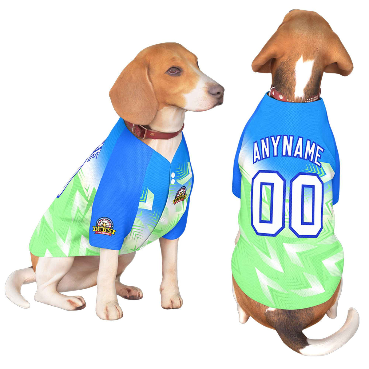 Custom White Royal Graffiti Pattern Dog Jersey |KXKSHOP