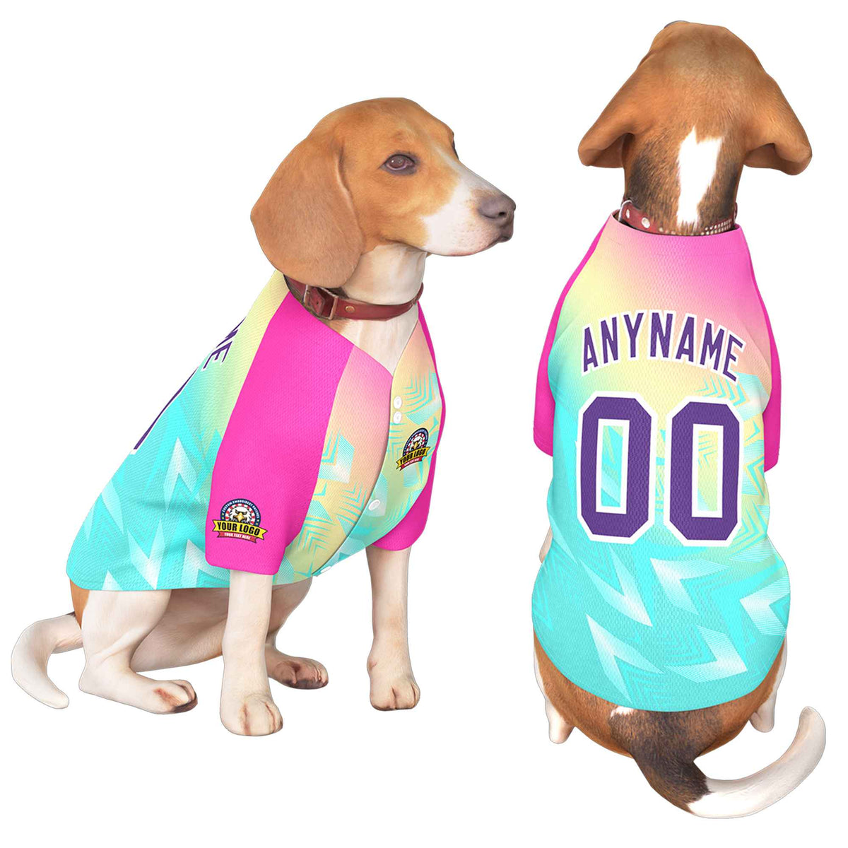 Custom Purple White Graffiti Pattern Dog Jersey |KXKSHOP