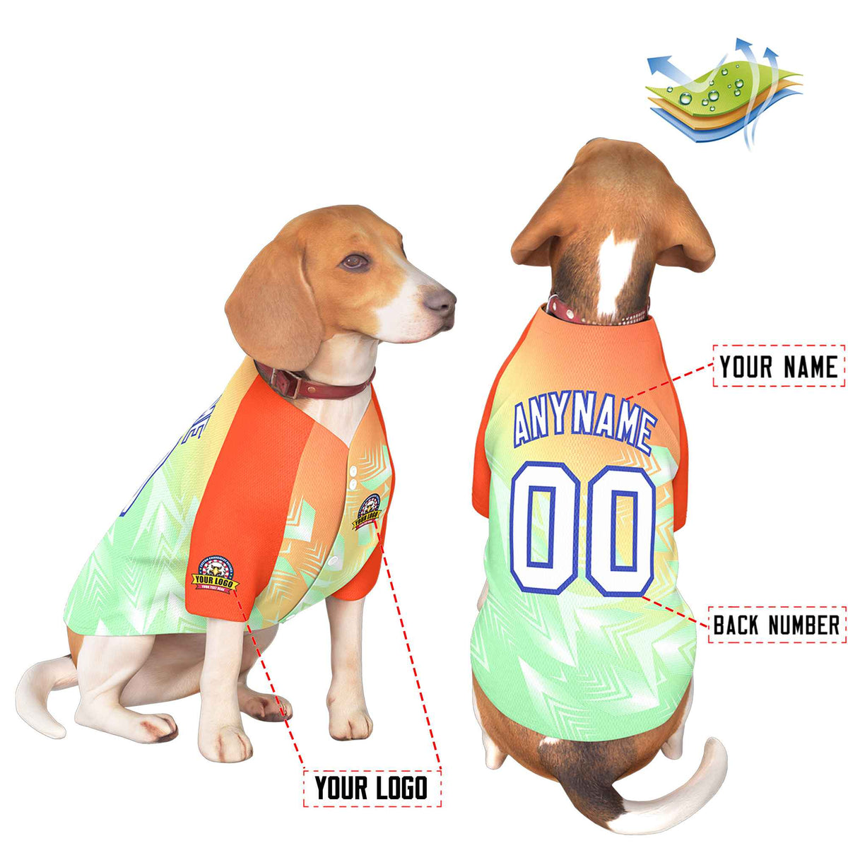 Custom Black Kelly Green Classic Style Dog Jersey |KXKSHOP