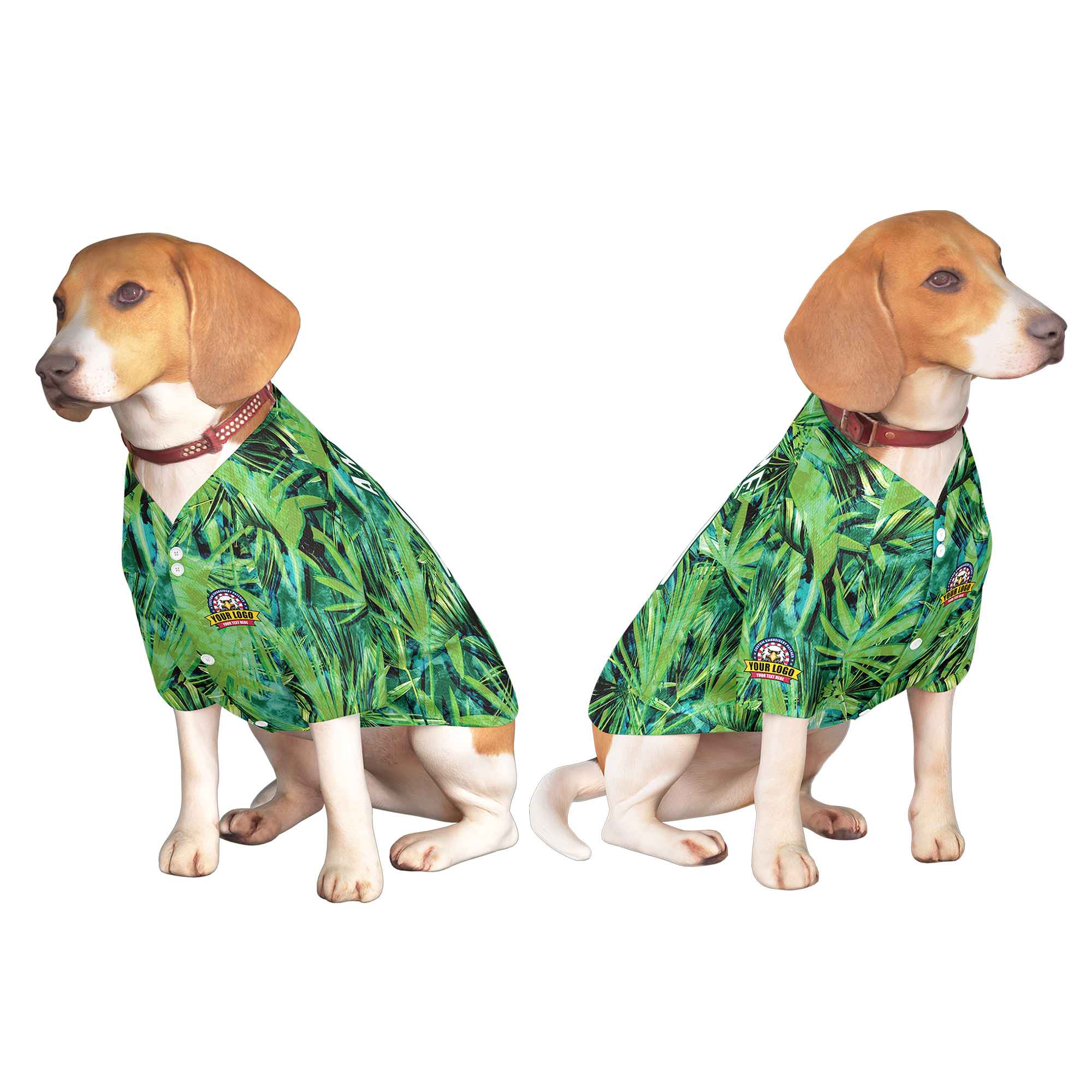 Custom Black Kelly Green Classic Style Dog Jersey |KXKSHOP