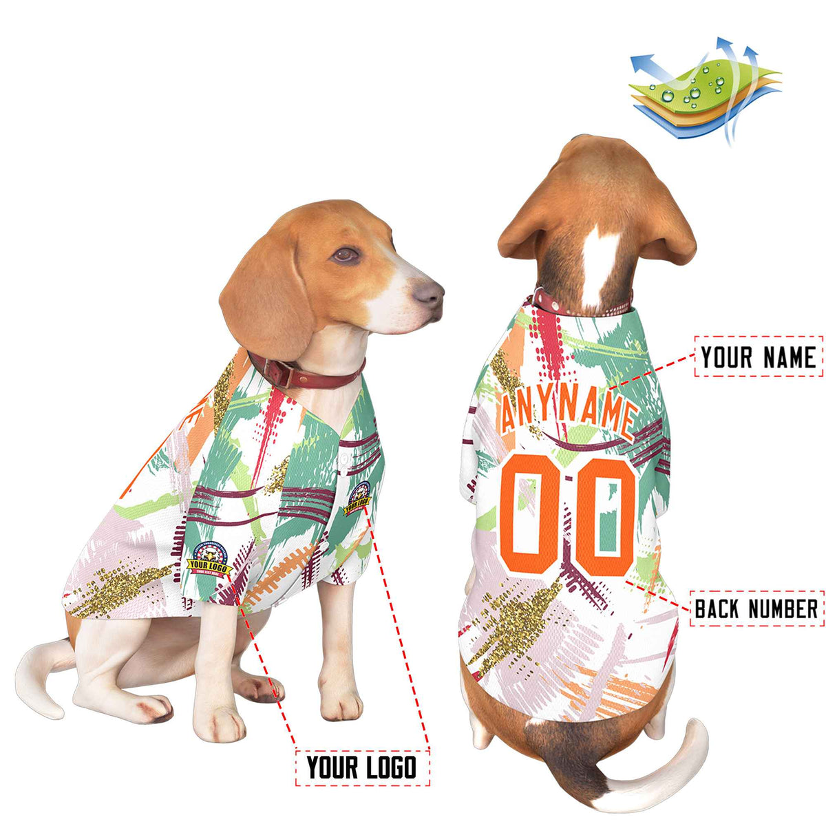 Custom Black Kelly Green Classic Style Dog Jersey |KXKSHOP