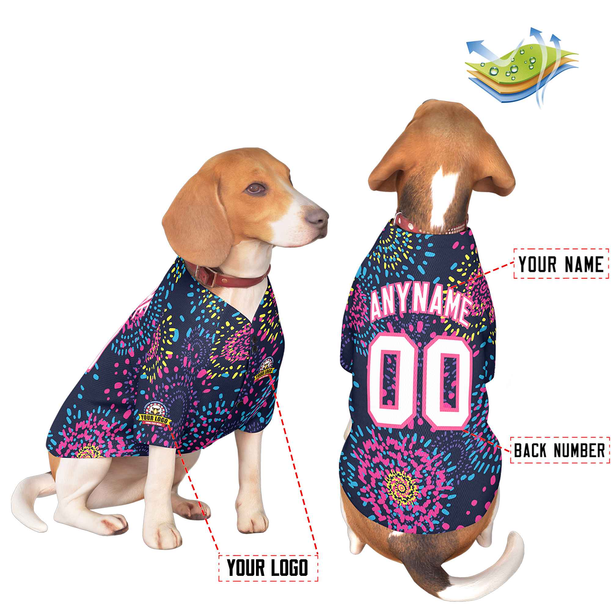 Custom Black Kelly Green Classic Style Dog Jersey |KXKSHOP