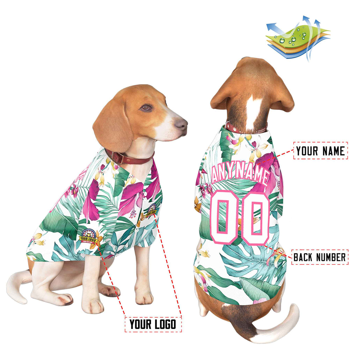 Custom Black Kelly Green Classic Style Dog Jersey |KXKSHOP