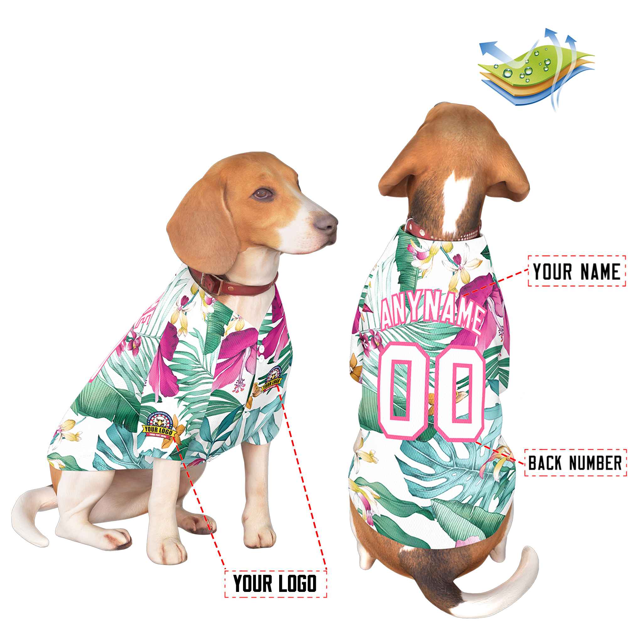 Custom Black Kelly Green Classic Style Dog Jersey |KXKSHOP