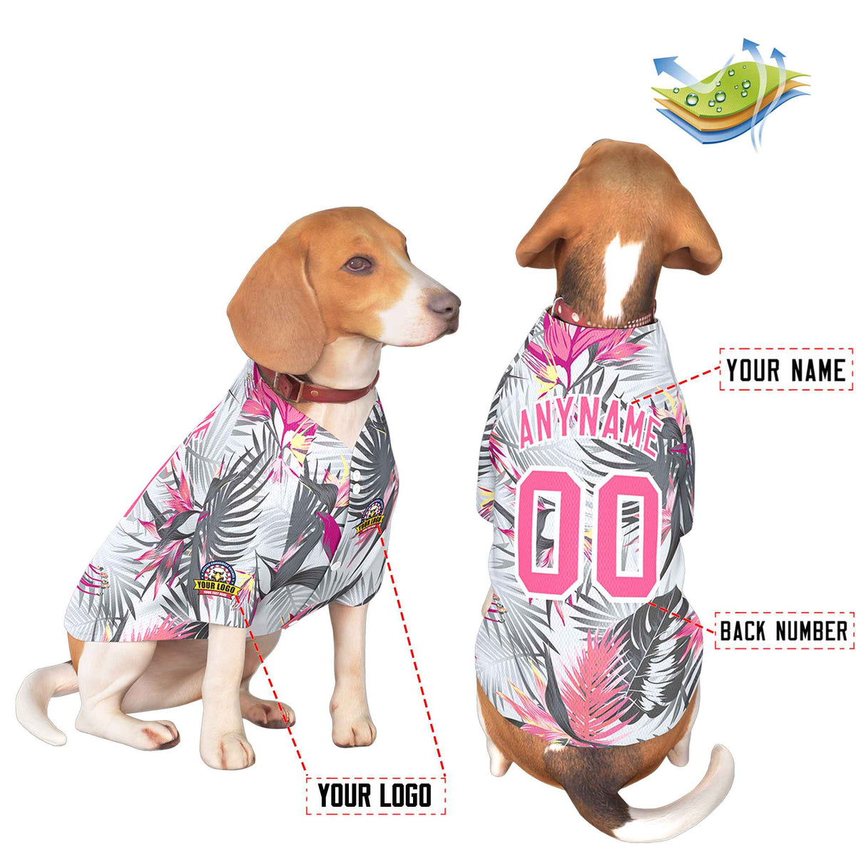 Custom Black Kelly Green Classic Style Dog Jersey |KXKSHOP