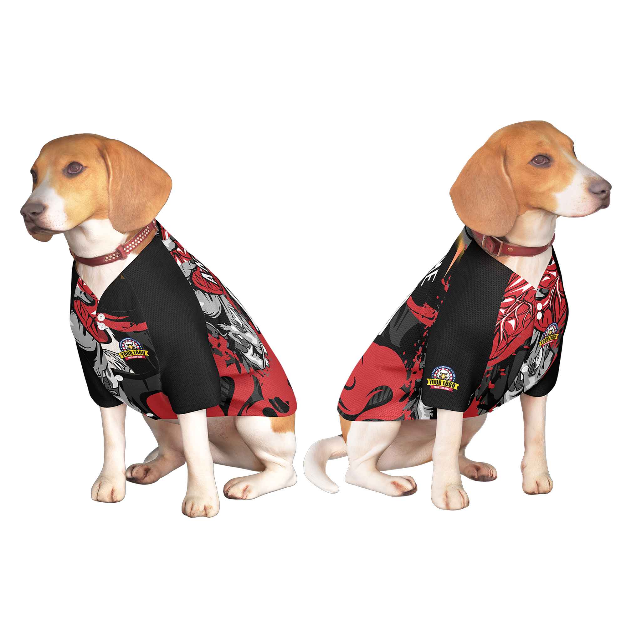 Custom Black Kelly Green Classic Style Dog Jersey |KXKSHOP