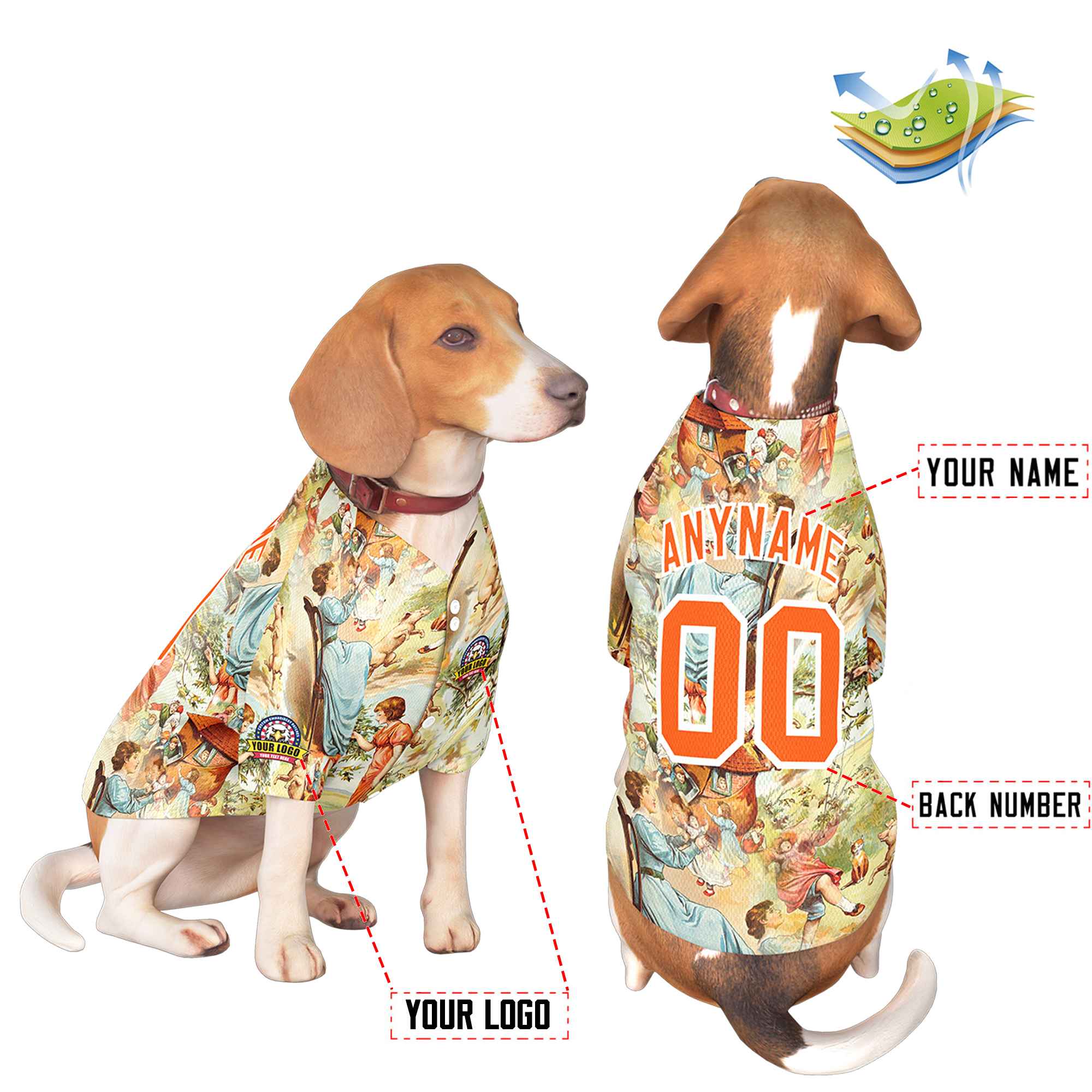 Custom Black Kelly Green Classic Style Dog Jersey |KXKSHOP