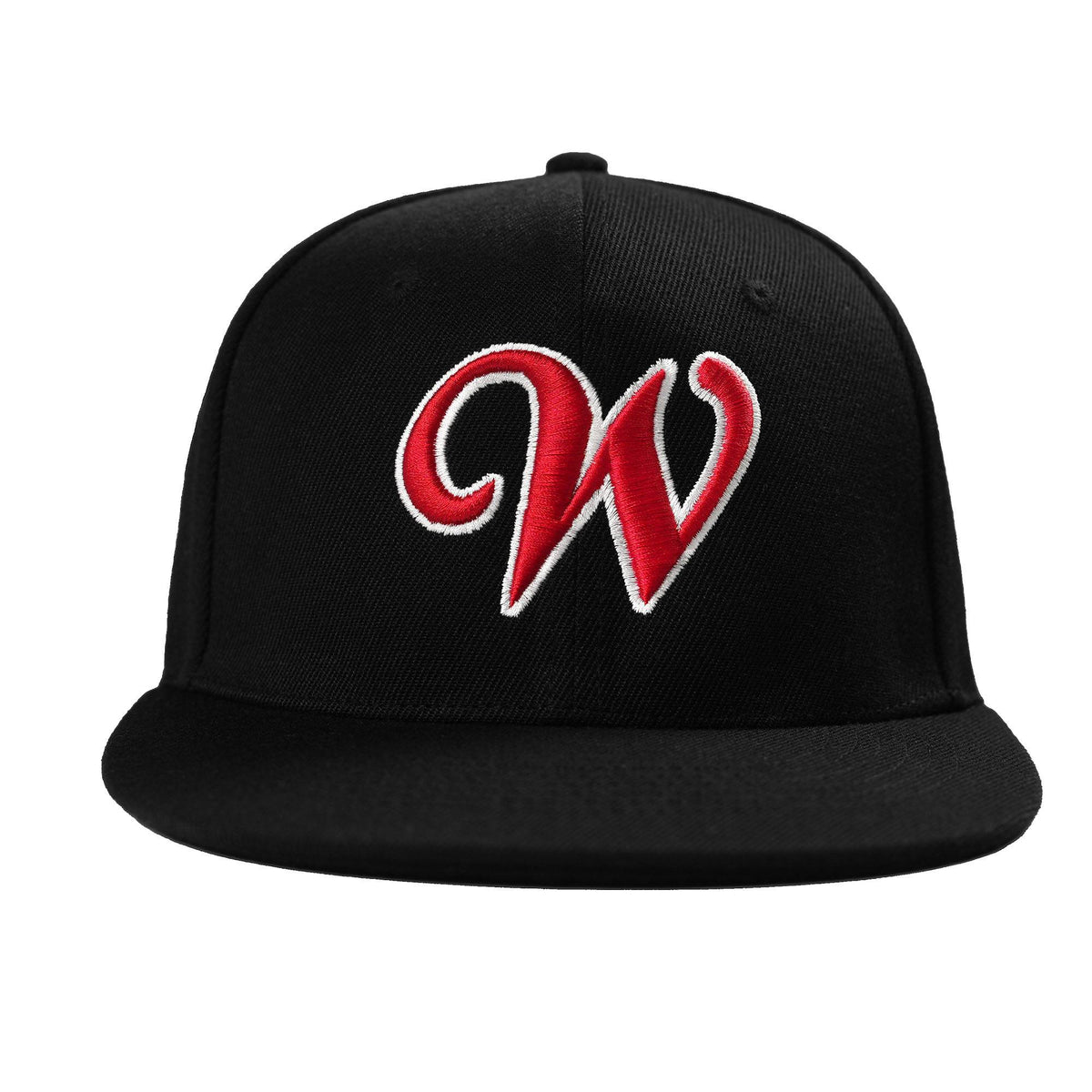 Custom White 3D Puff Embroidery Flat Embroidery Flat Eaves Sport Baseball Cap Design for Men/Women/Youth