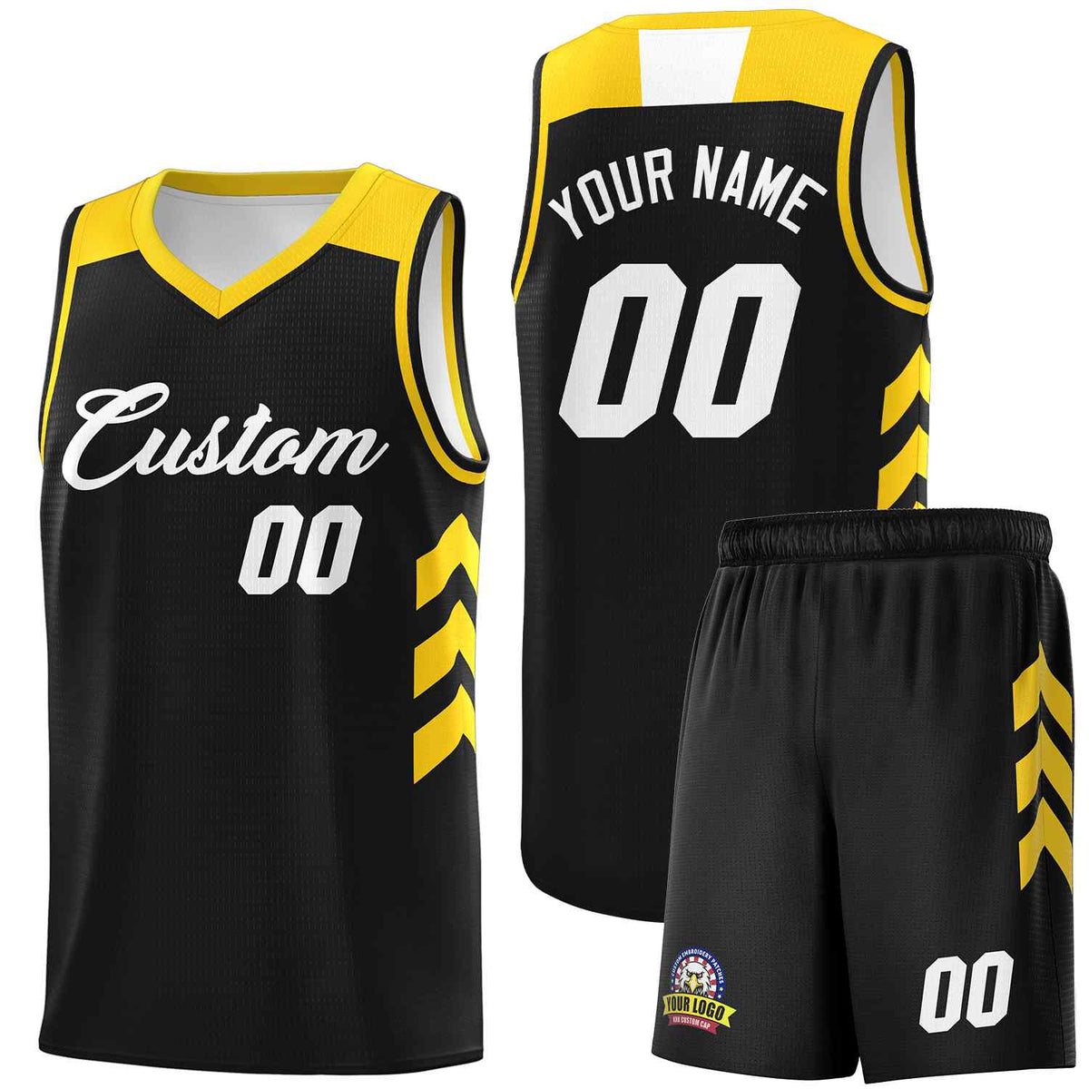 Custom Black White Classic Kits Sports Uniform Basketball Jersey