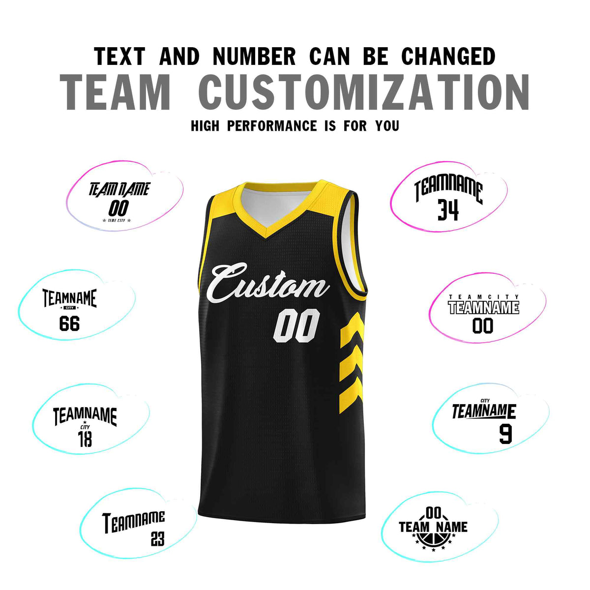 Custom Black White Classic Kits Sports Uniform Basketball Jersey