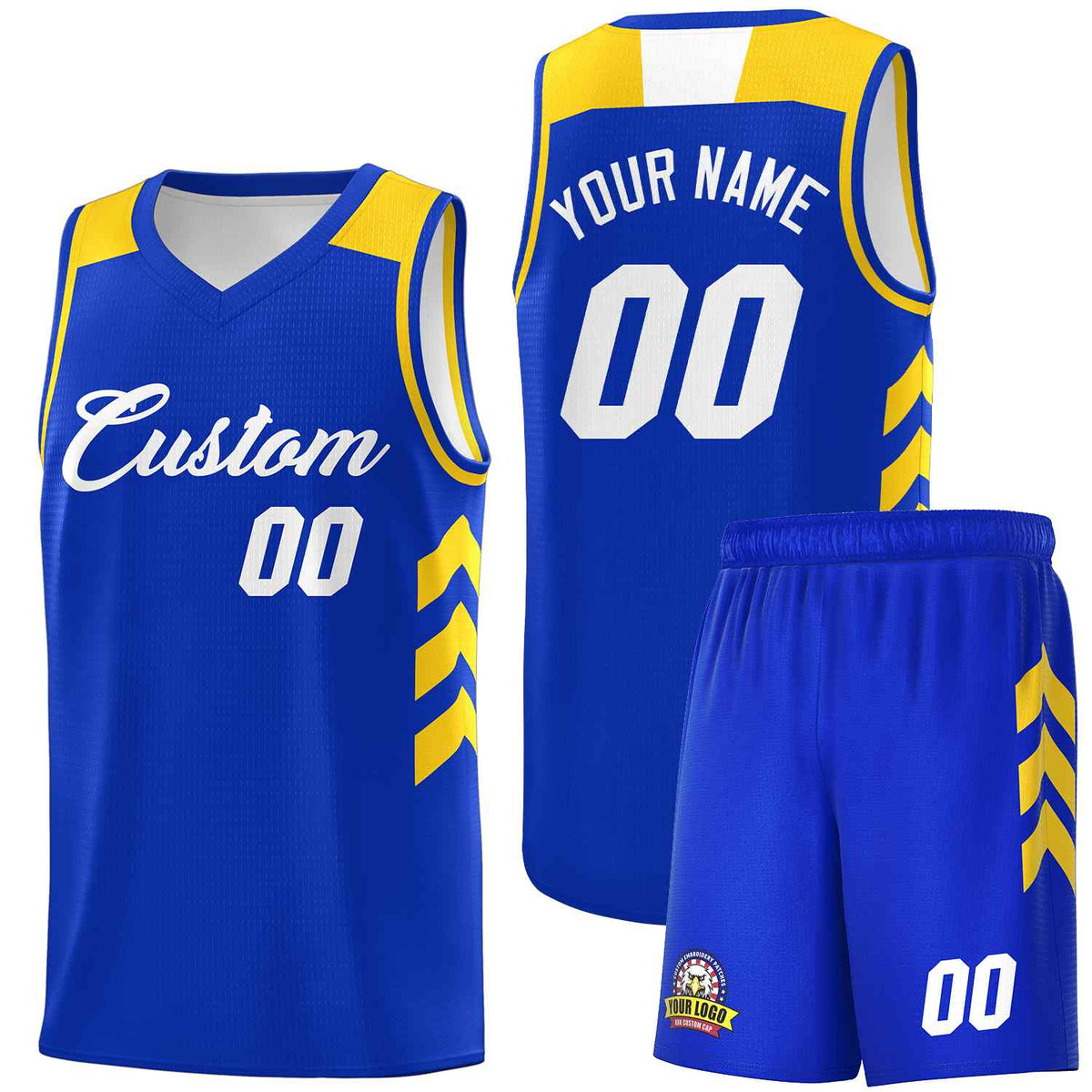 Custom Royal White Classic Kits Sports Uniform Basketball Jersey