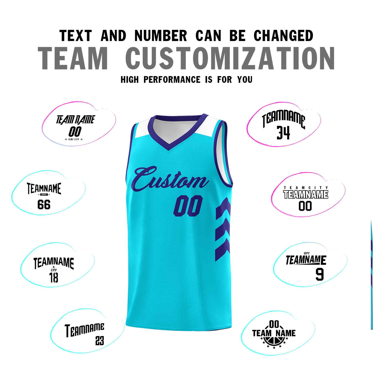 Custom Aqua Royal Classic Kits Sports Uniform Basketball Jersey