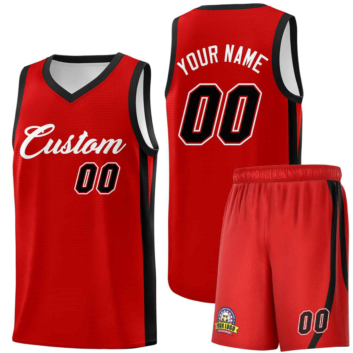 Custom Red White Classic Kits Sports Uniform Basketball Jersey | KXKSHOP