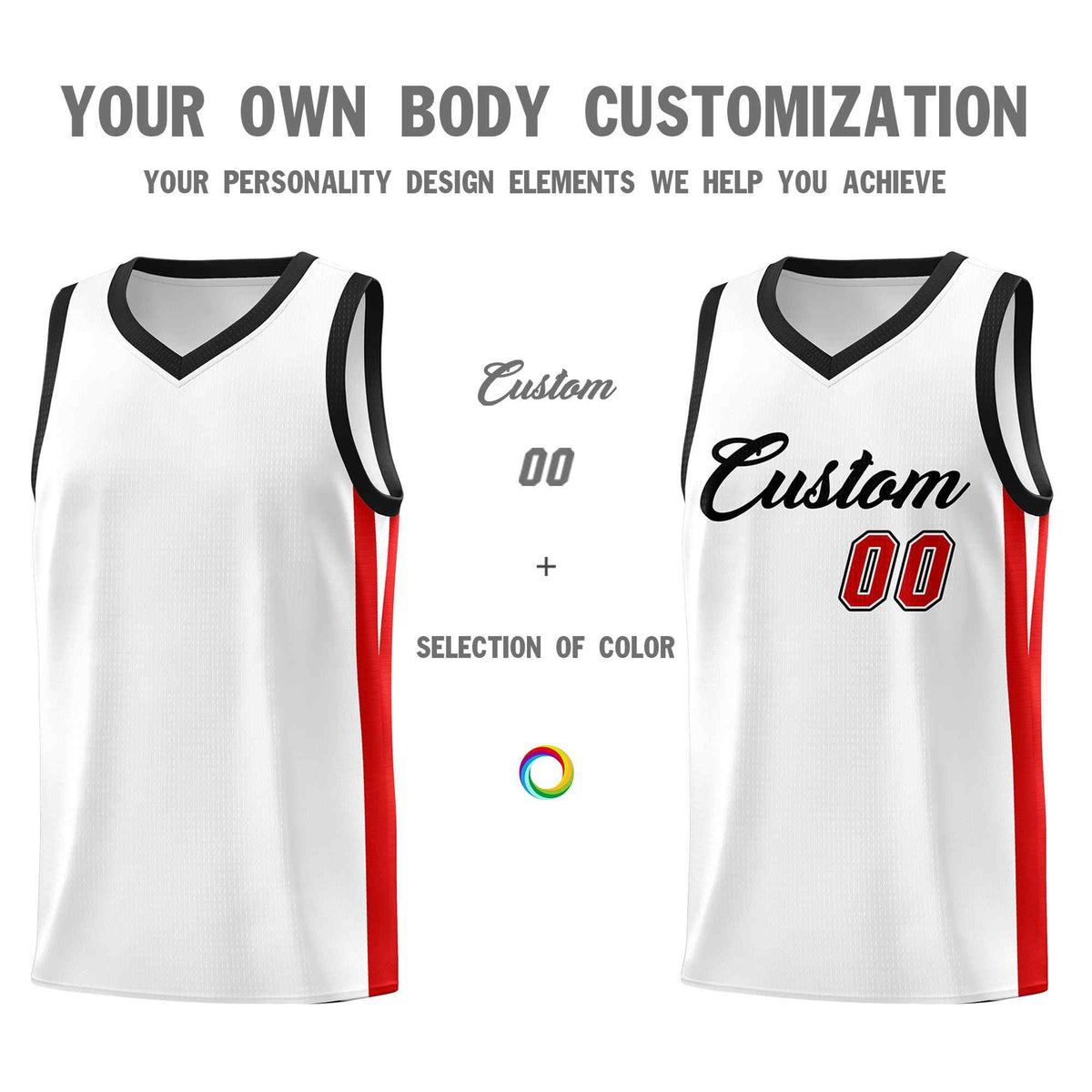 Custom Black White Classic Kits Sports Uniform Basketball Jersey | KXKSHOP