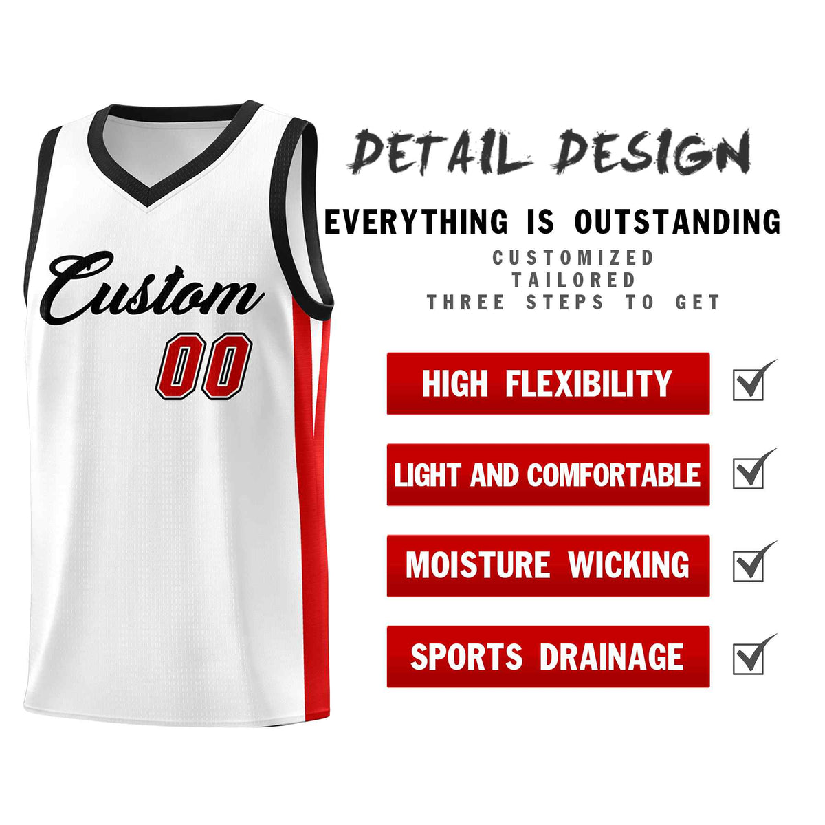Custom Black White Classic Kits Sports Uniform Basketball Jersey | KXKSHOP