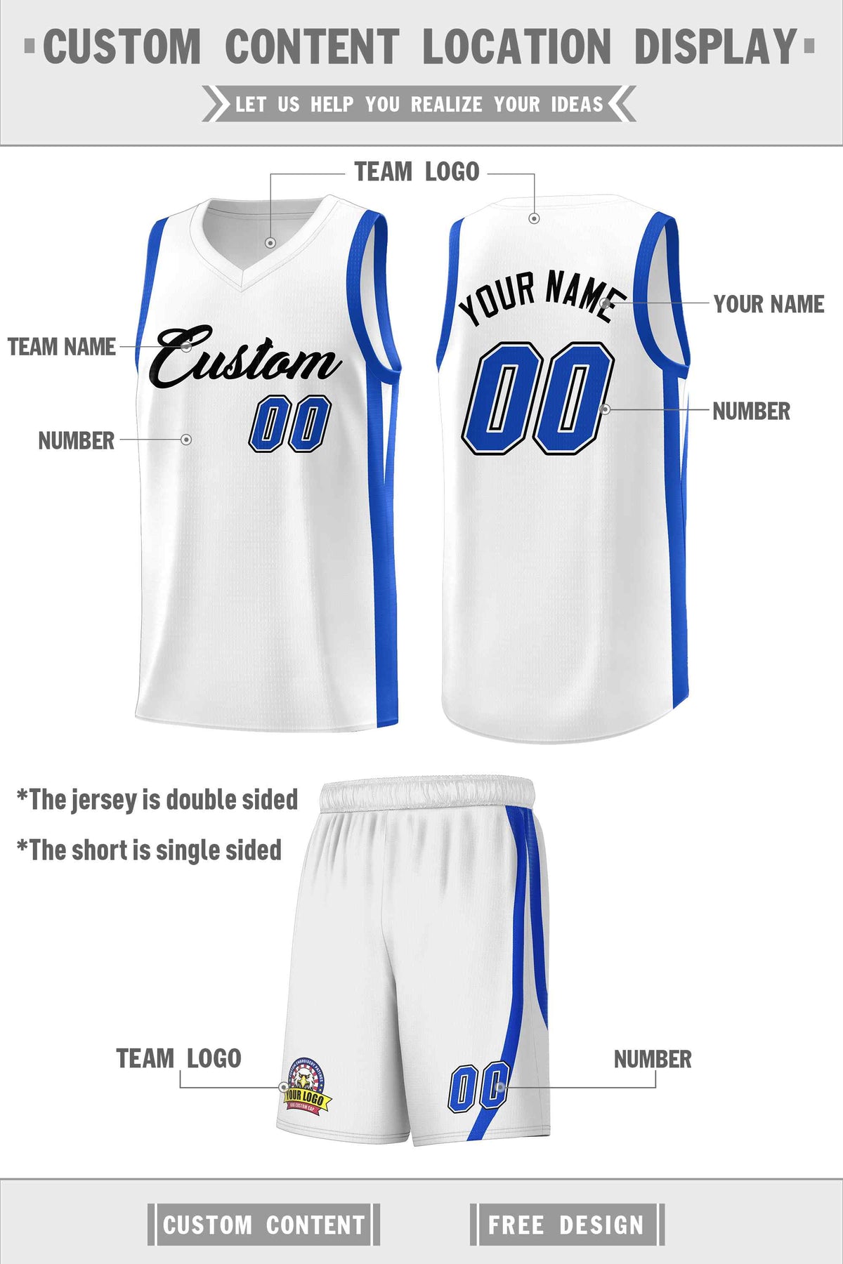 Custom Black White Classic Kits Sports Uniform Basketball Jersey | KXKSHOP
