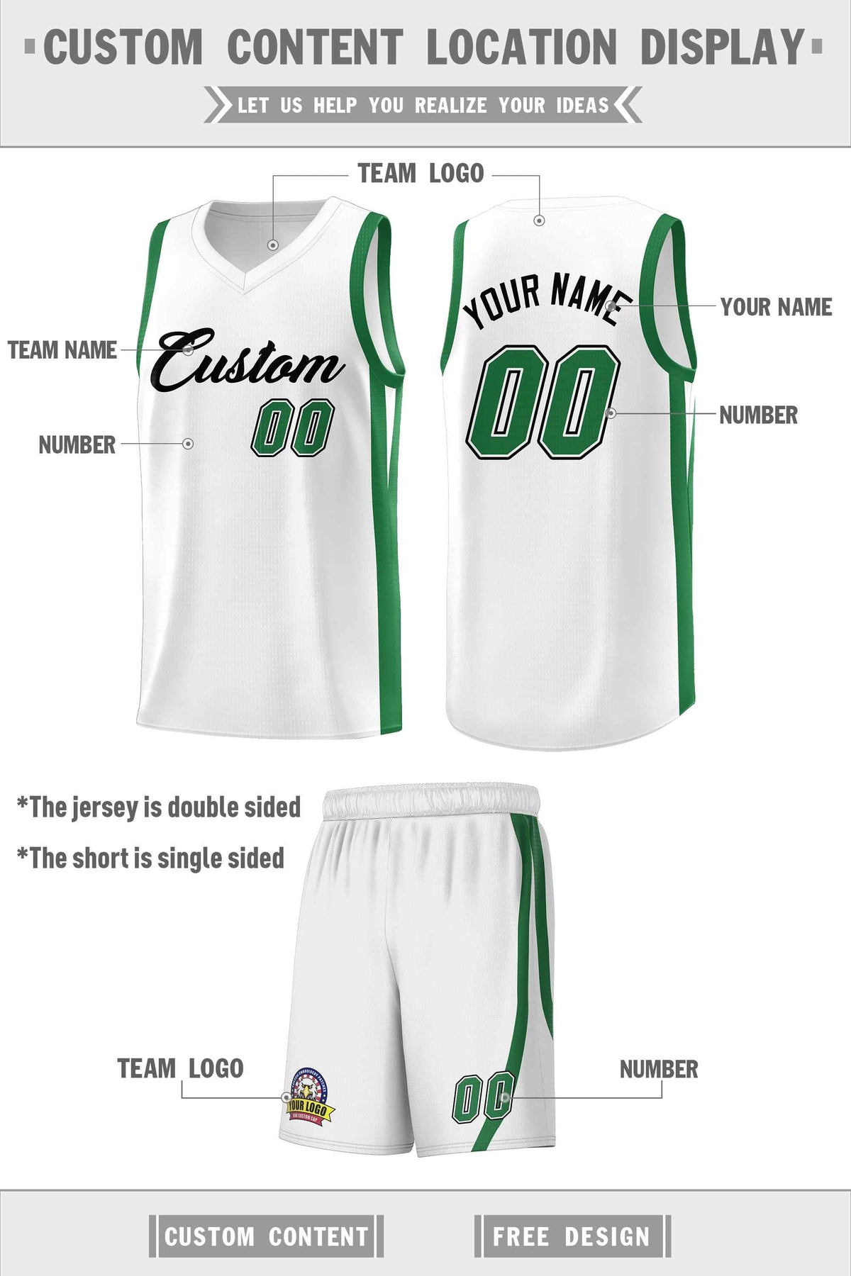 Custom Black White Classic Kits Sports Uniform Basketball Jersey | KXKSHOP