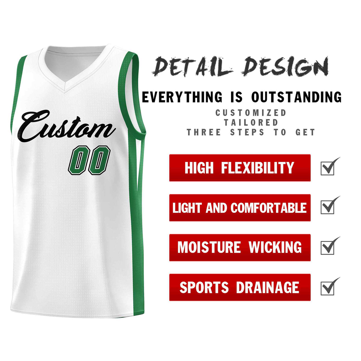 Custom Black White Classic Kits Sports Uniform Basketball Jersey | KXKSHOP