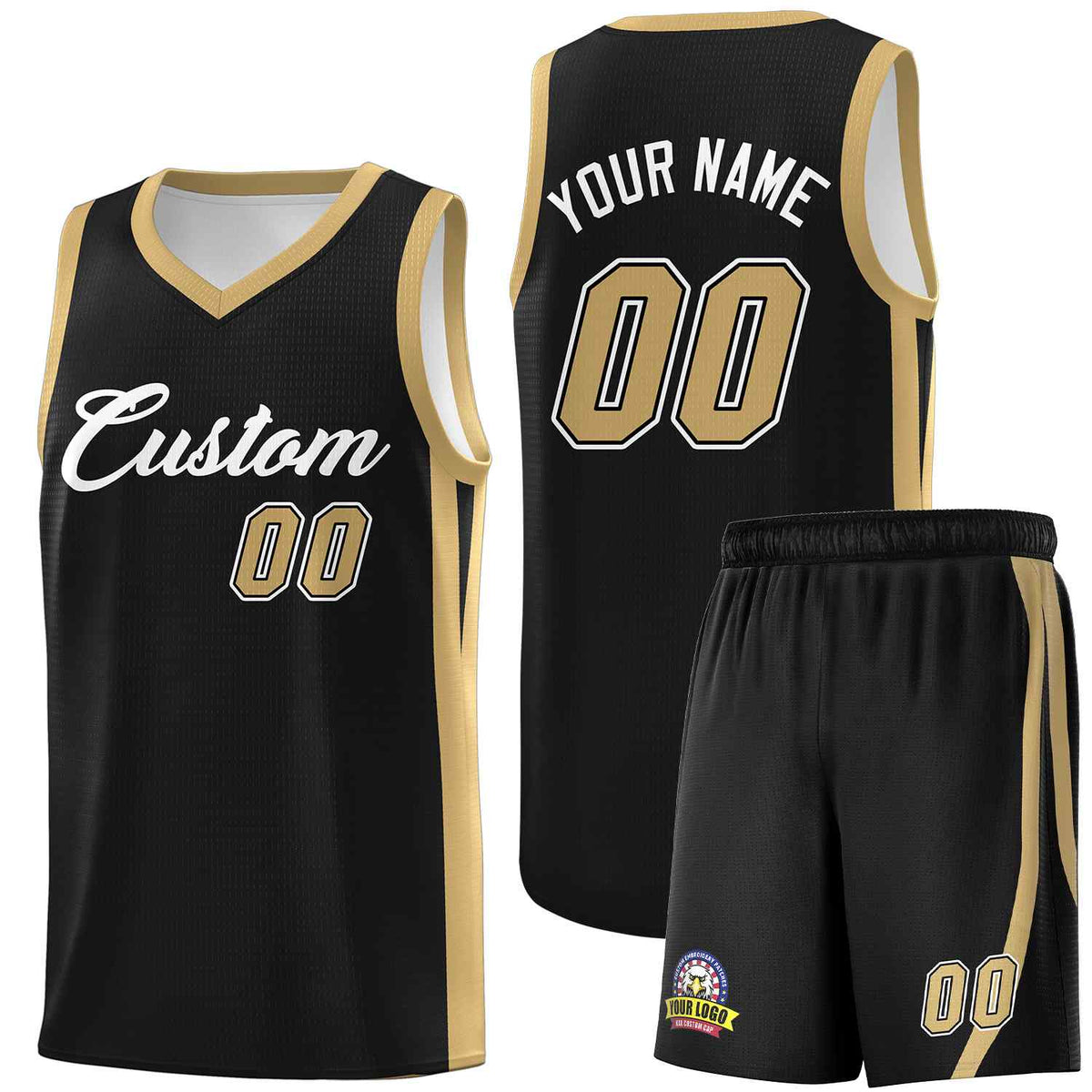 Custom Black White Classic Kits Sports Uniform Basketball Jersey | KXKSHOP