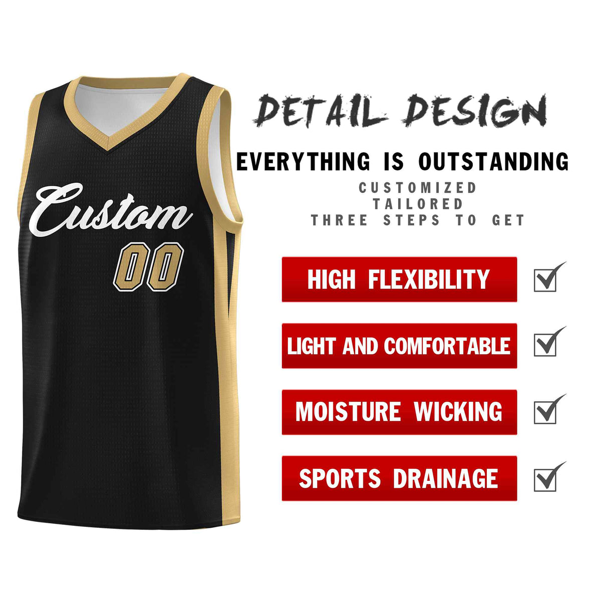 Custom Black White Classic Kits Sports Uniform Basketball Jersey | KXKSHOP