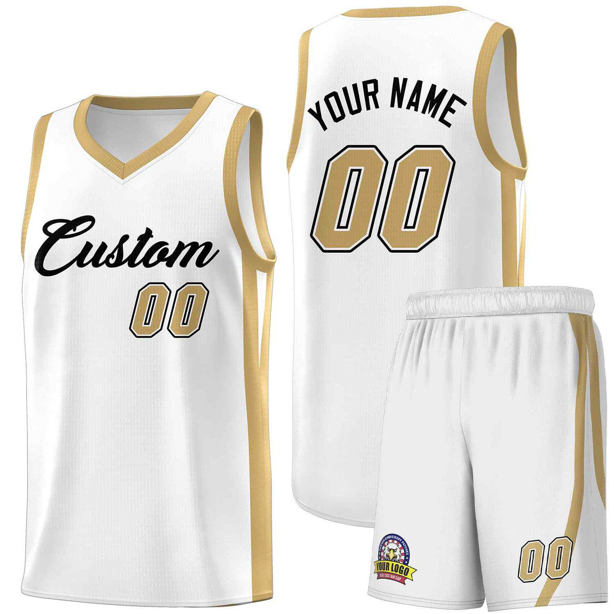 Custom White Black Classic Kits Sports Uniform Basketball Jersey | KXKSHOP