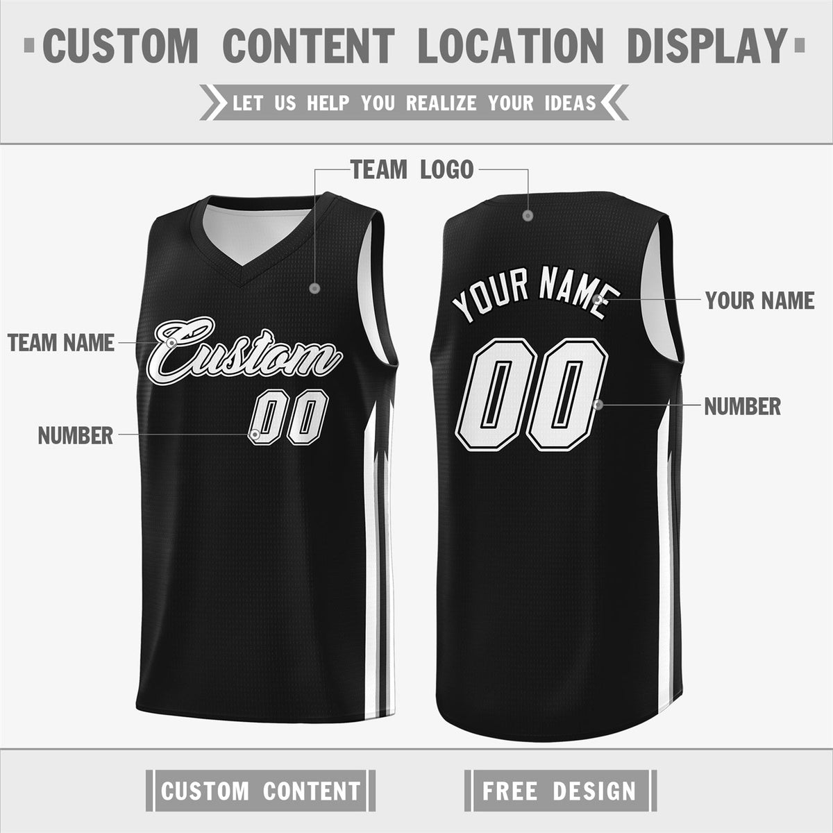 Custom Navy White Classic Tops Fashion Sportwear Basketball Jersey | KXKSHOP