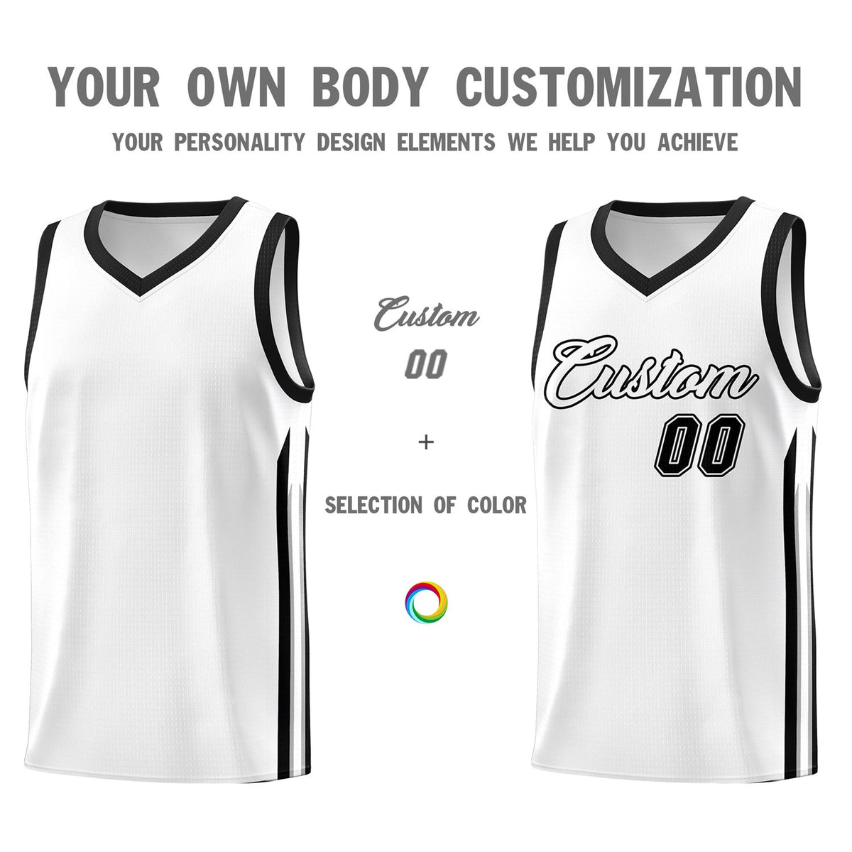 Custom Navy White Classic Tops Fashion Sportwear Basketball Jersey | KXKSHOP