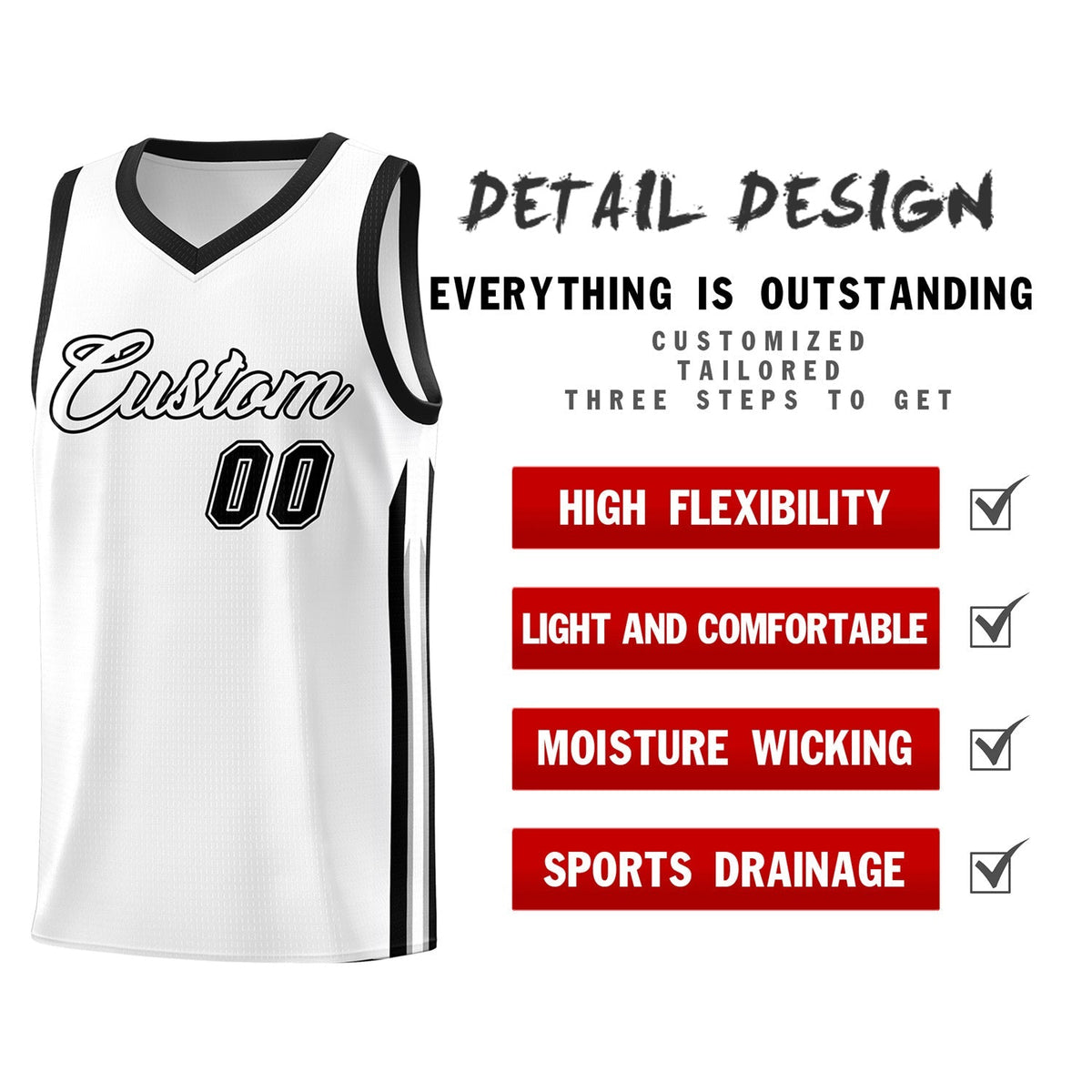 Custom Navy White Classic Tops Fashion Sportwear Basketball Jersey | KXKSHOP