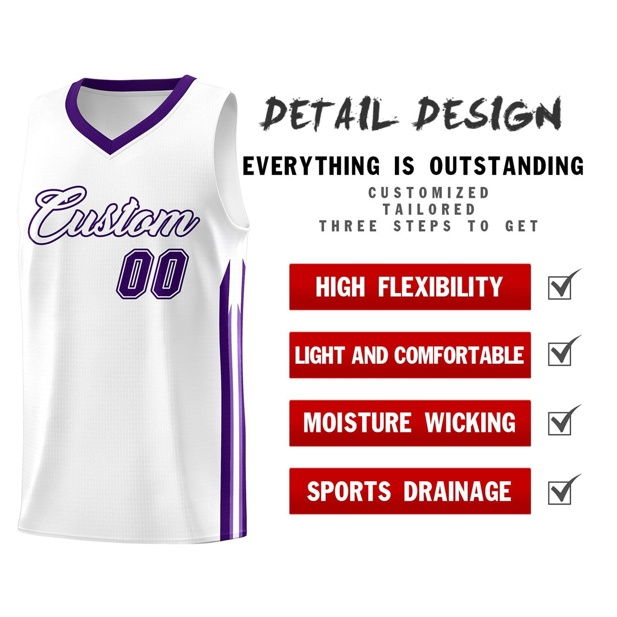 Custom Navy White Classic Tops Fashion Sportwear Basketball Jersey | KXKSHOP