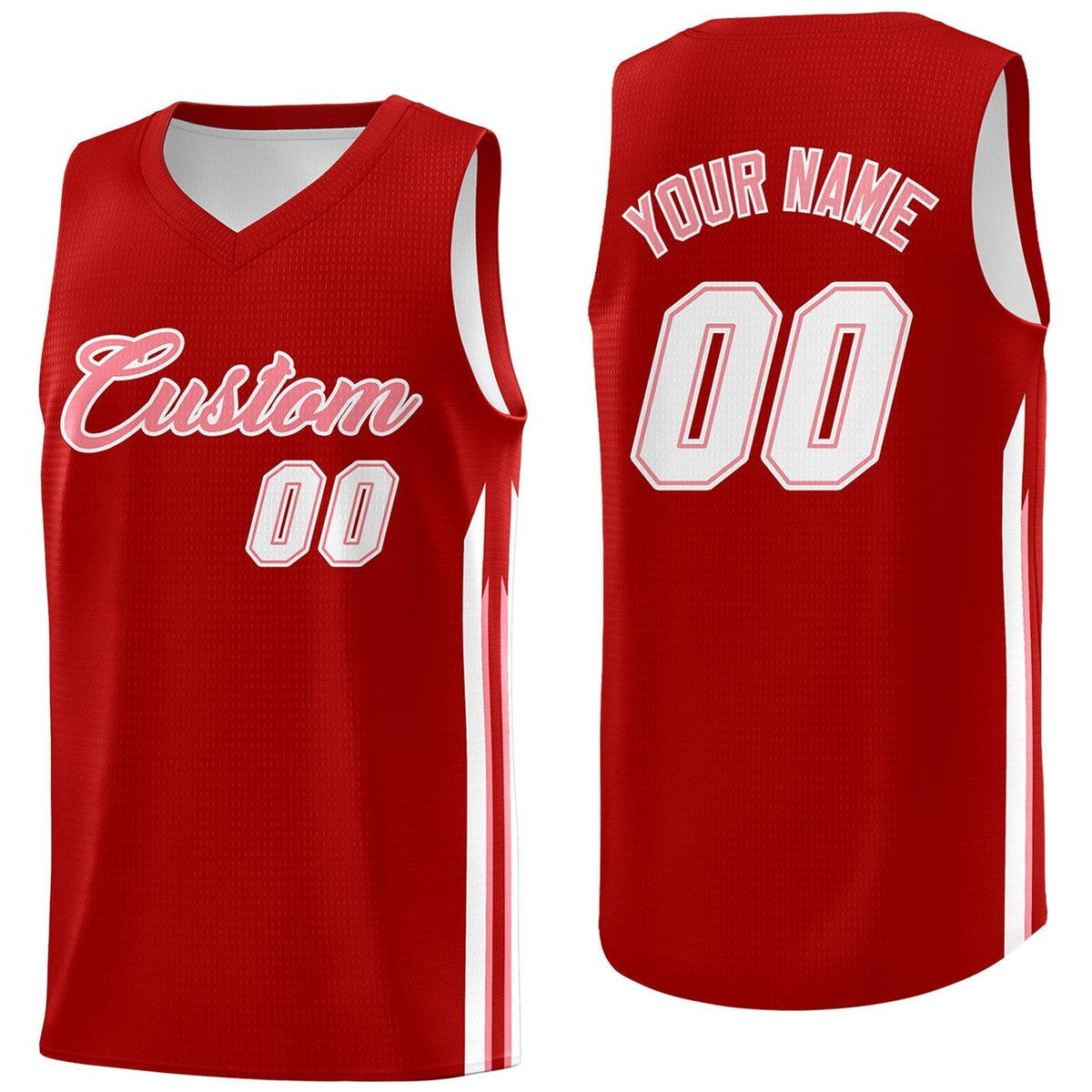 Custom Red White Classic Tops Fashion Sportwear Basketball Jersey | KXKSHOP