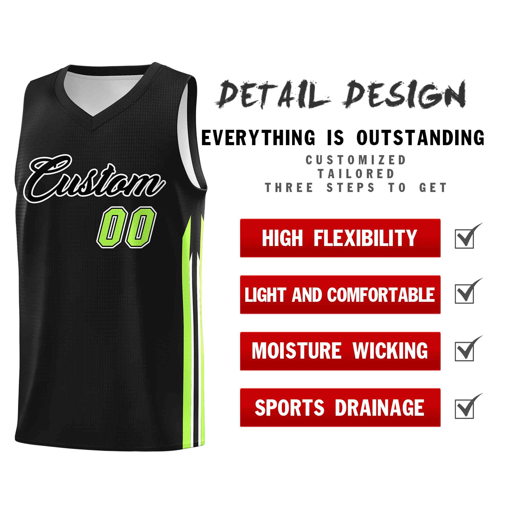 Custom Neon Green White-Navy Classic kits Sports Uniform Basketball Jersey| KXKSHOP