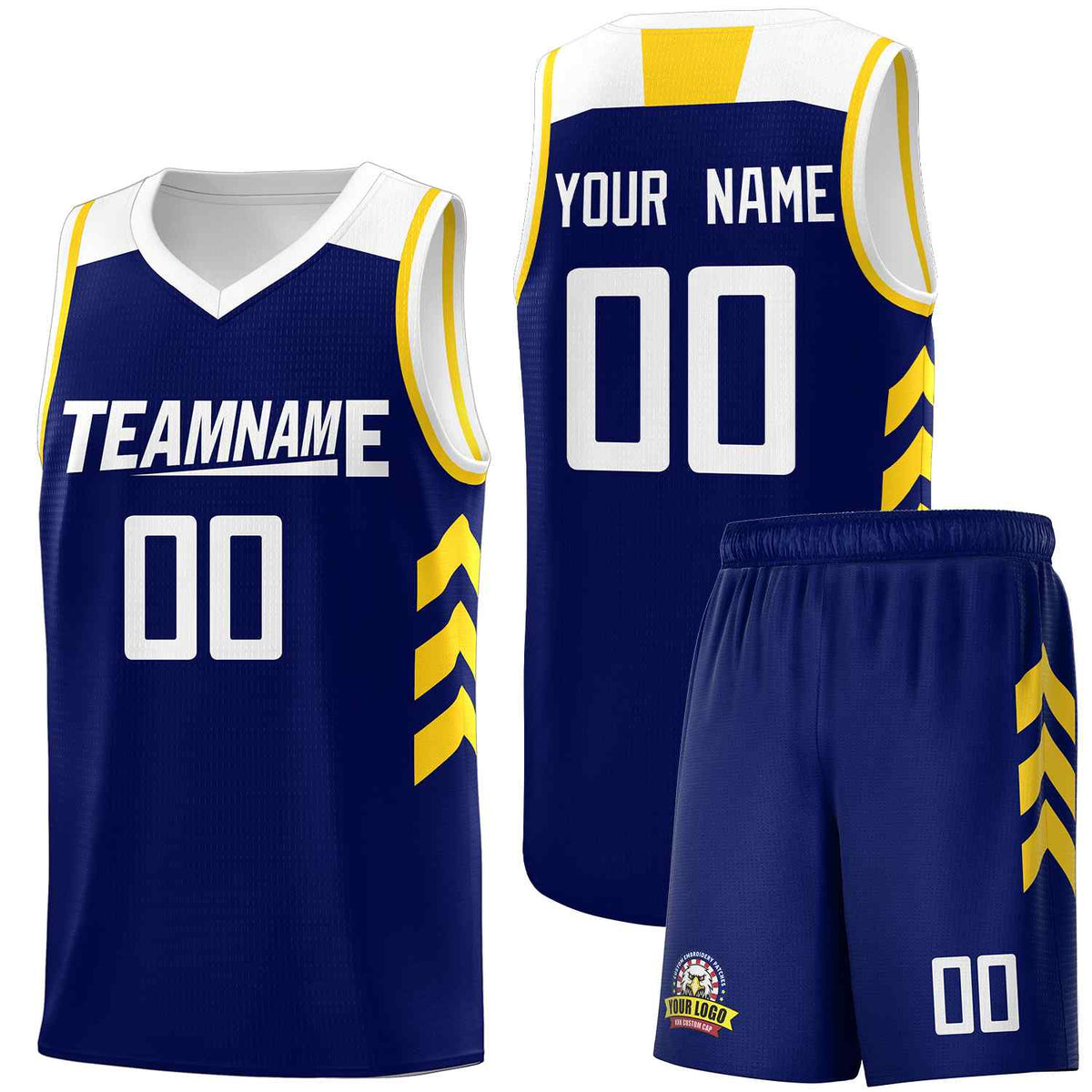 Custom Navy White Classic Kits Sports Uniform Basketball Jersey