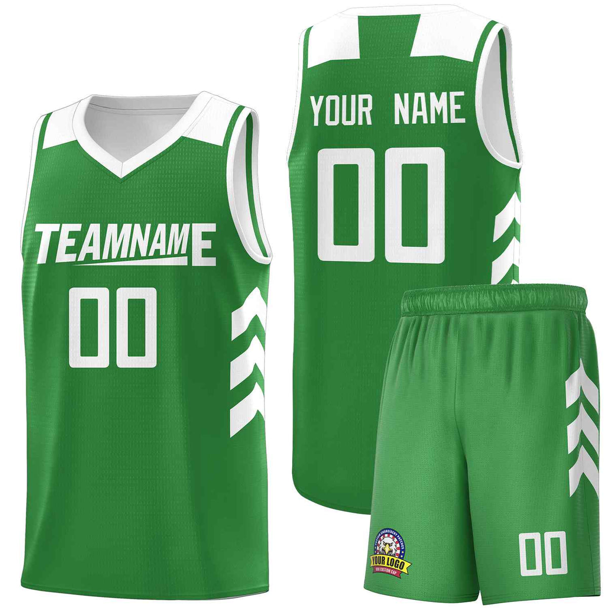 Custom Green White Classic Kits Sports Uniform Basketball Jersey