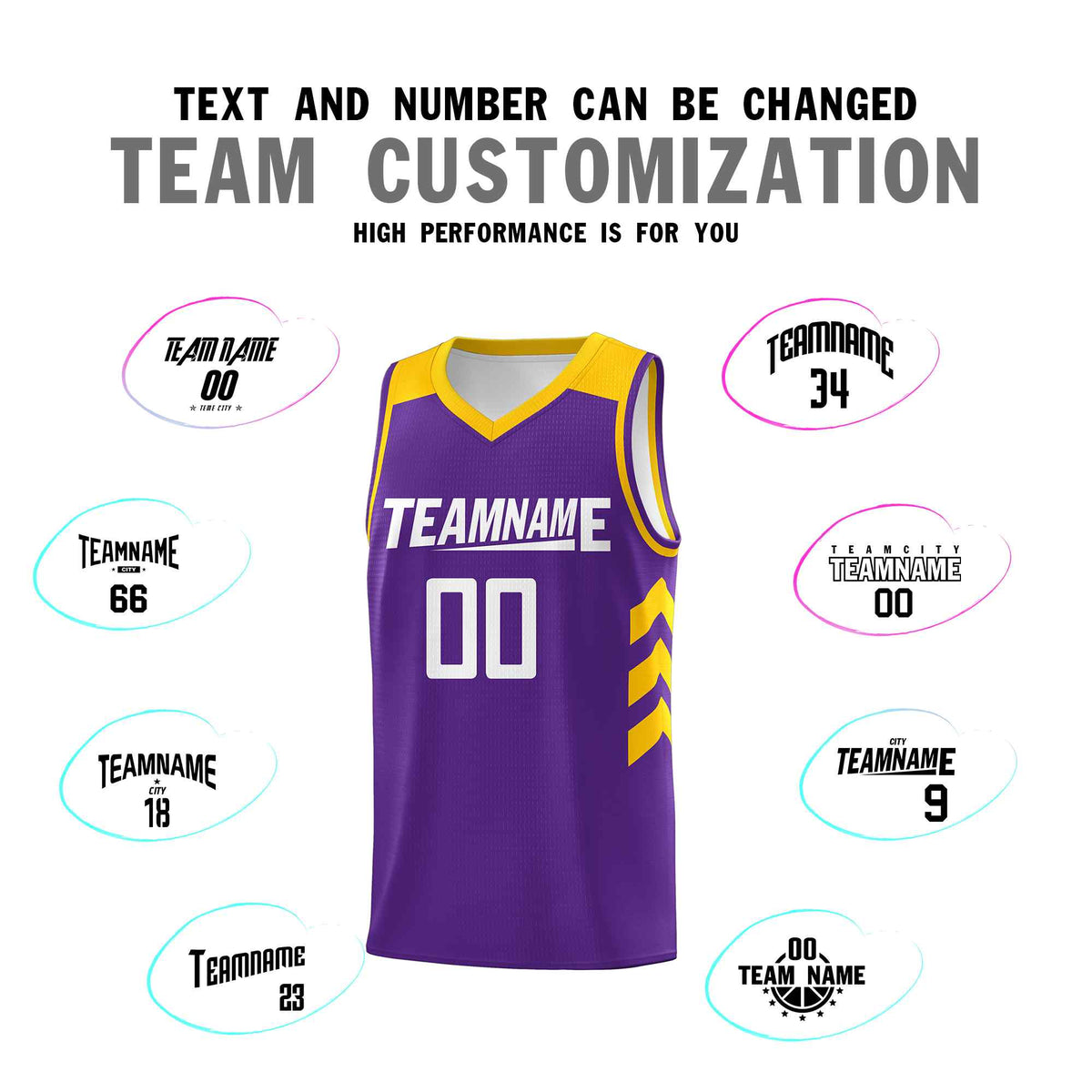 Custom Purple White Classic Kits Sports Uniform Basketball Jersey