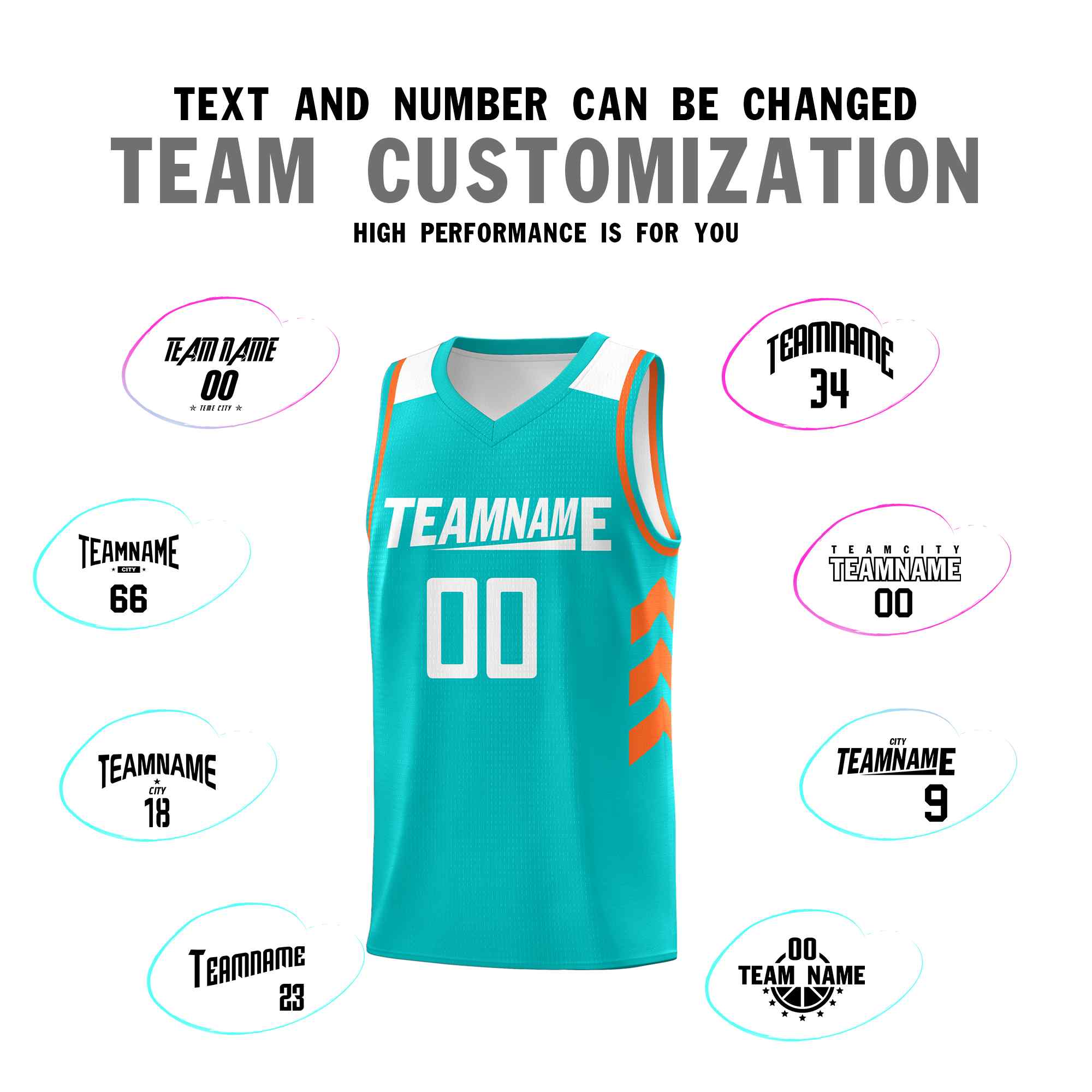 Maillot de basket-ball personnalisé Aqua White Classic Kits