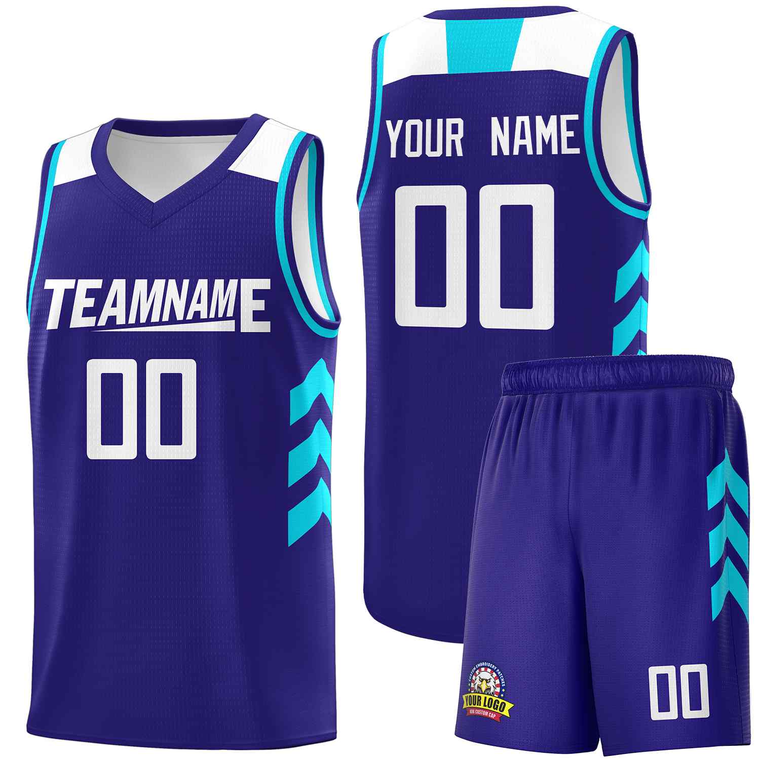 Custom Royal White Classic Sets Sports Uniform Basketball Jersey