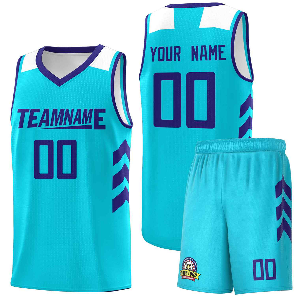 Custom Aqua Royal Classic Kits Sports Uniform Basketball Jersey
