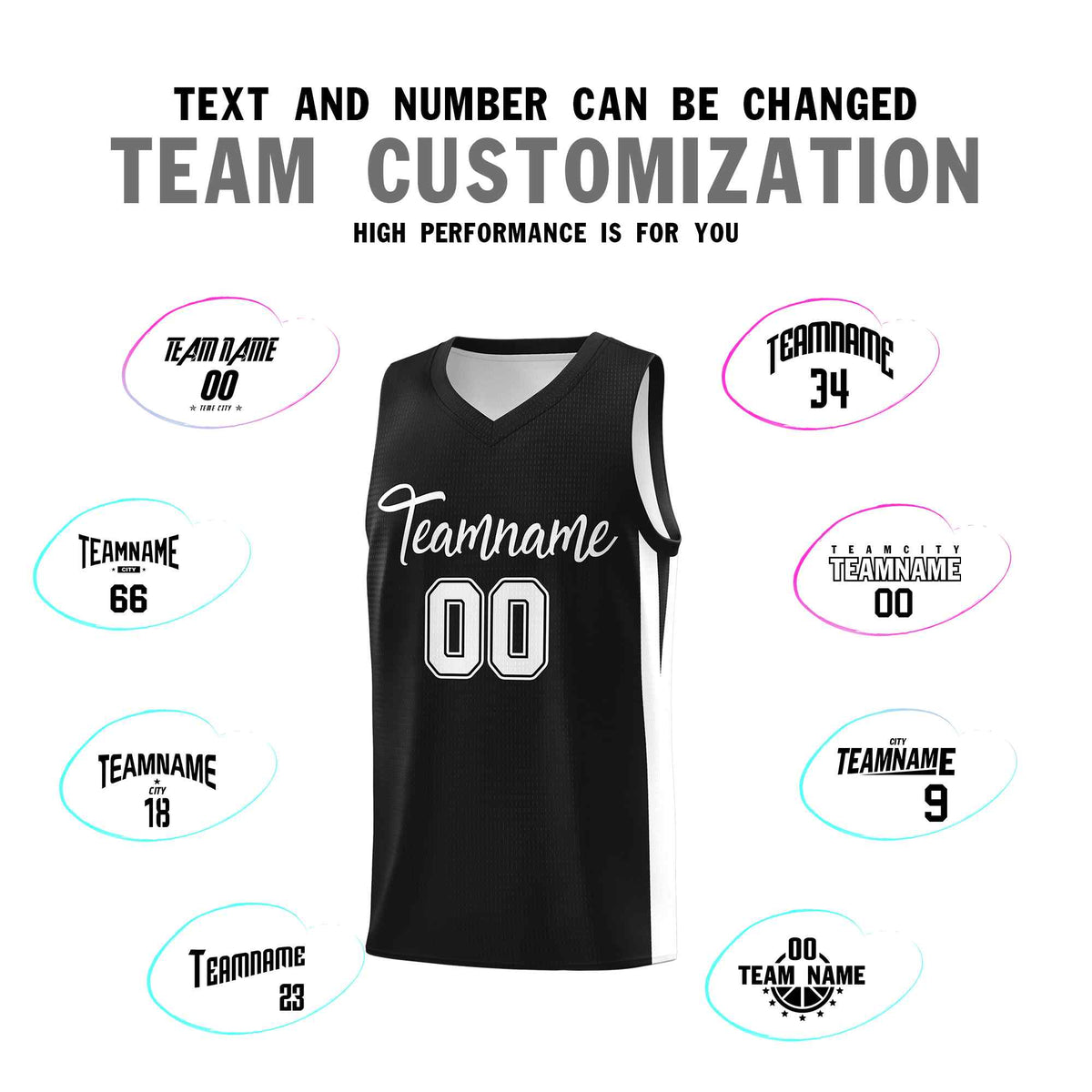 Custom Black White Classic Kits Sports Uniform Basketball Jersey | KXKSHOP