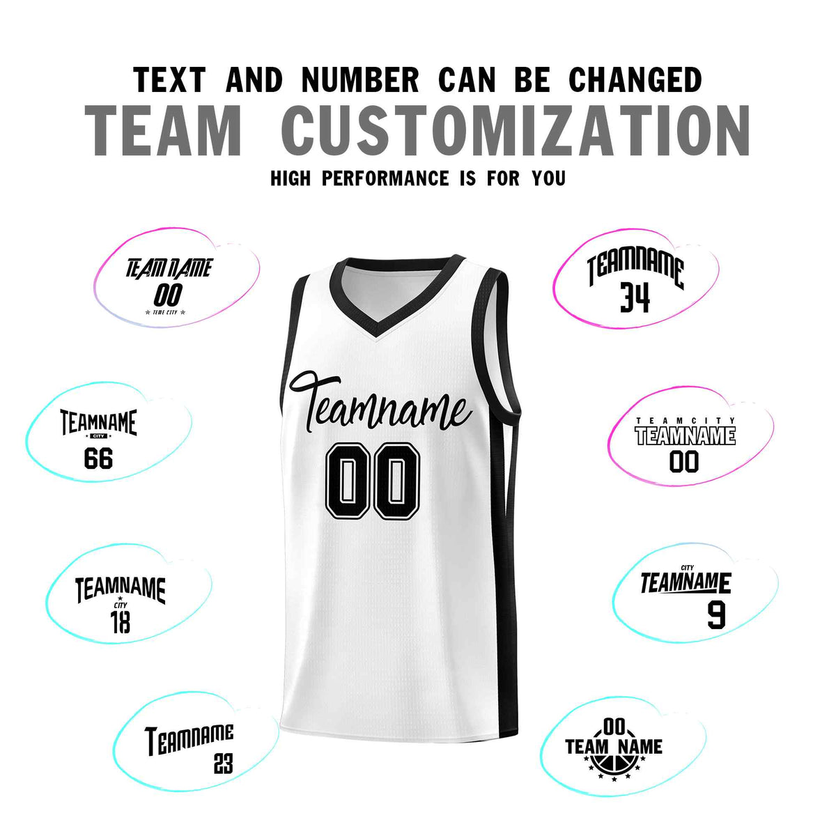 Custom Black White Classic Kits Sports Uniform Basketball Jersey | KXKSHOP