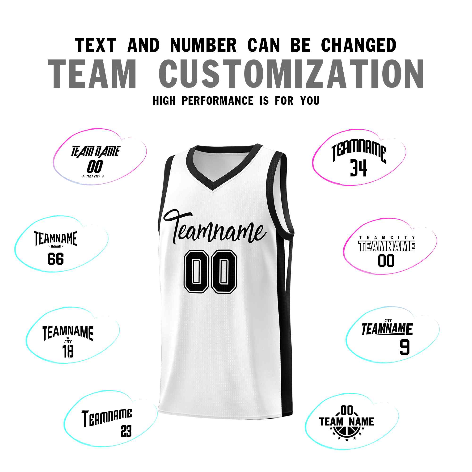 Custom Black White Classic Kits Sports Uniform Basketball Jersey | KXKSHOP