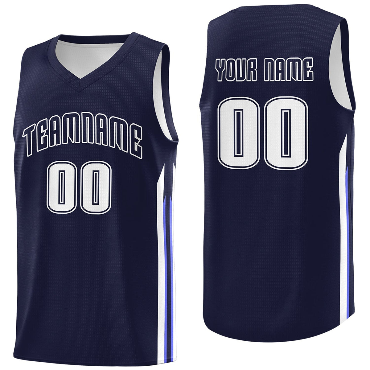 Custom Navy White Classic Tops Fashion Sportwear Basketball Jersey | KXKSHOP
