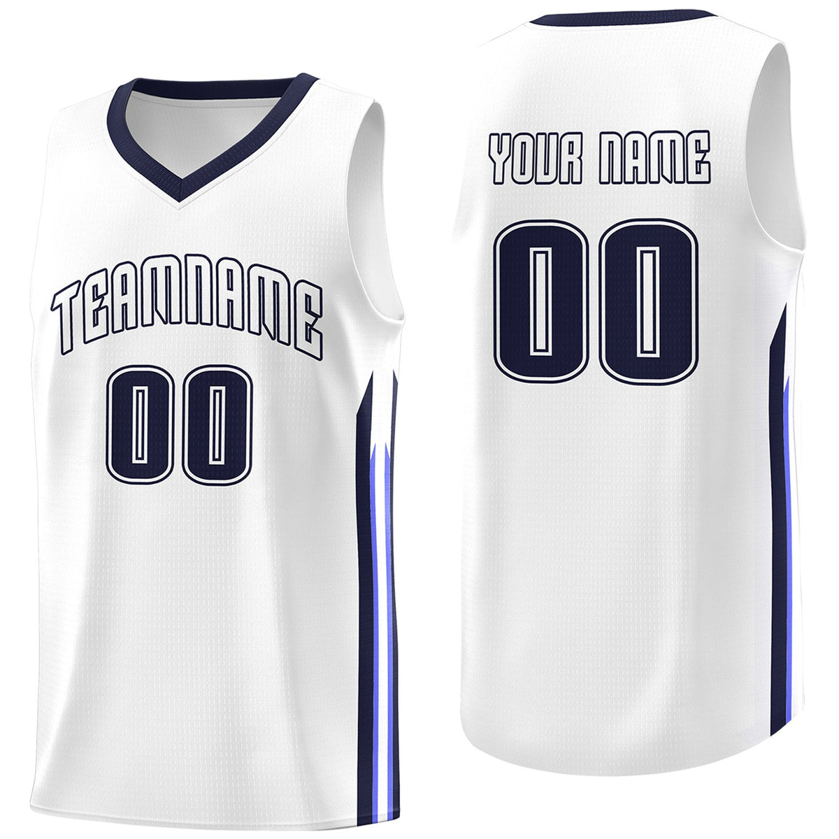 Custom Navy White Classic Tops Fashion Sportwear Basketball Jersey | KXKSHOP