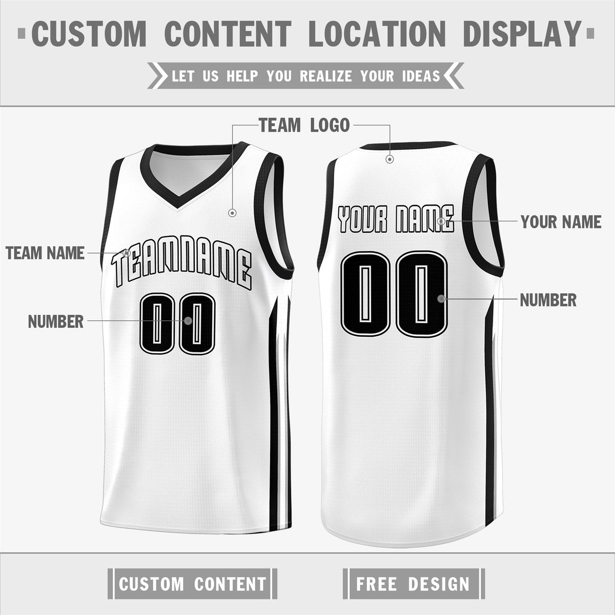 Custom Navy White Classic Tops Fashion Sportwear Basketball Jersey | KXKSHOP