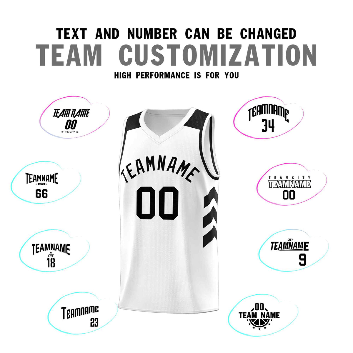 Custom White Black Classic Sets Sports Uniform Basketball Jersey
