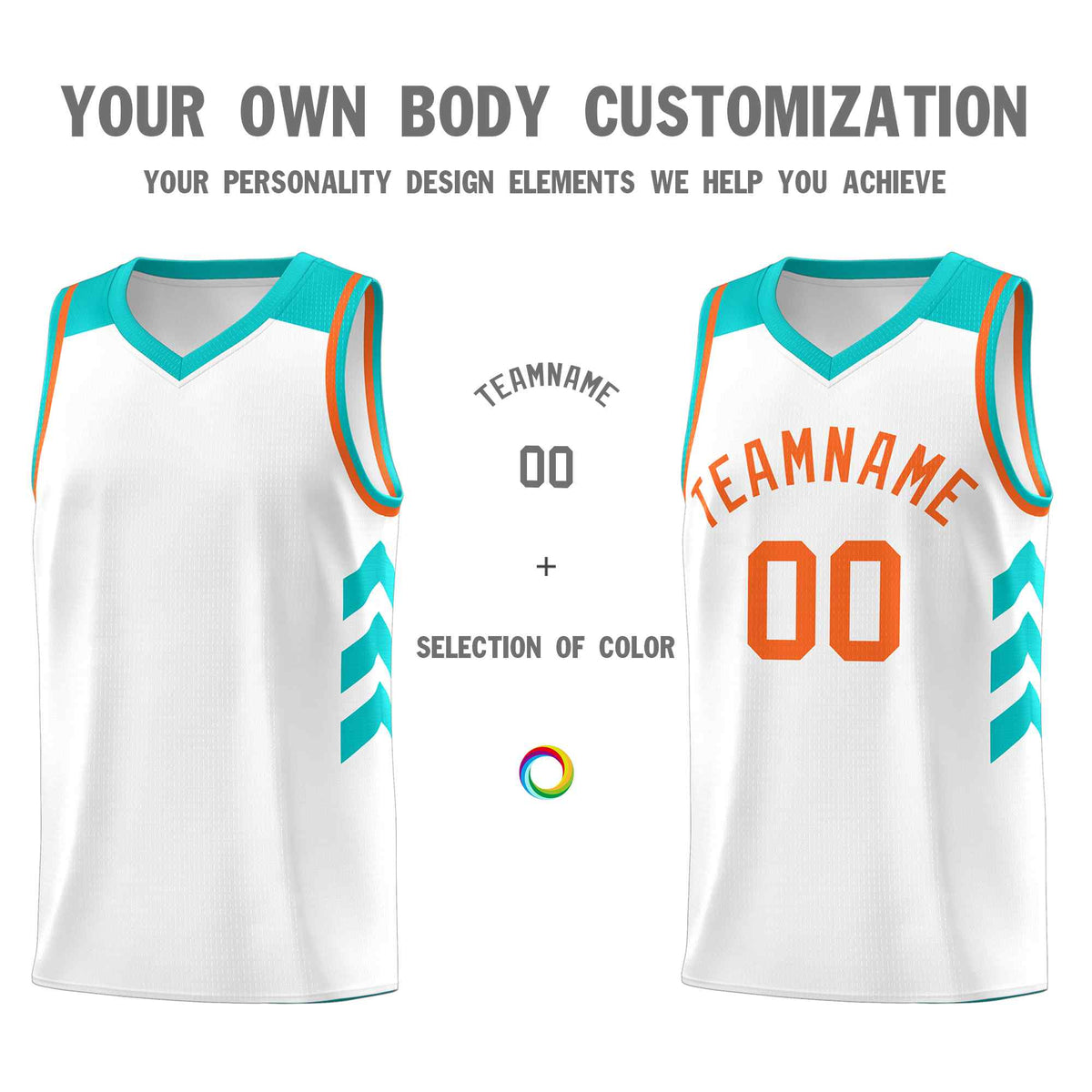 Custom White Orange Classic Kits Sports Uniform Basketball Jersey